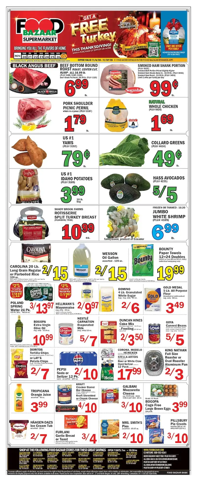 Food Bazaar Weekly Ad 11/20/25 & 11/27/25 preview 132 – 1 34