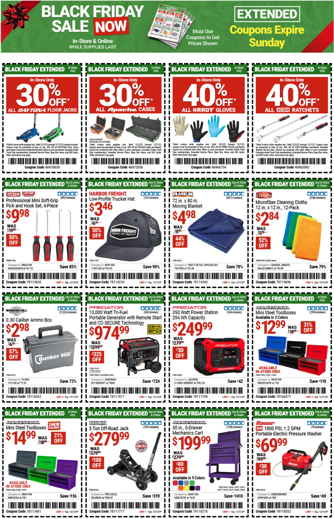 Harbor Freight Weekly Ad December 2 to 7, 2025 1 – 1 48