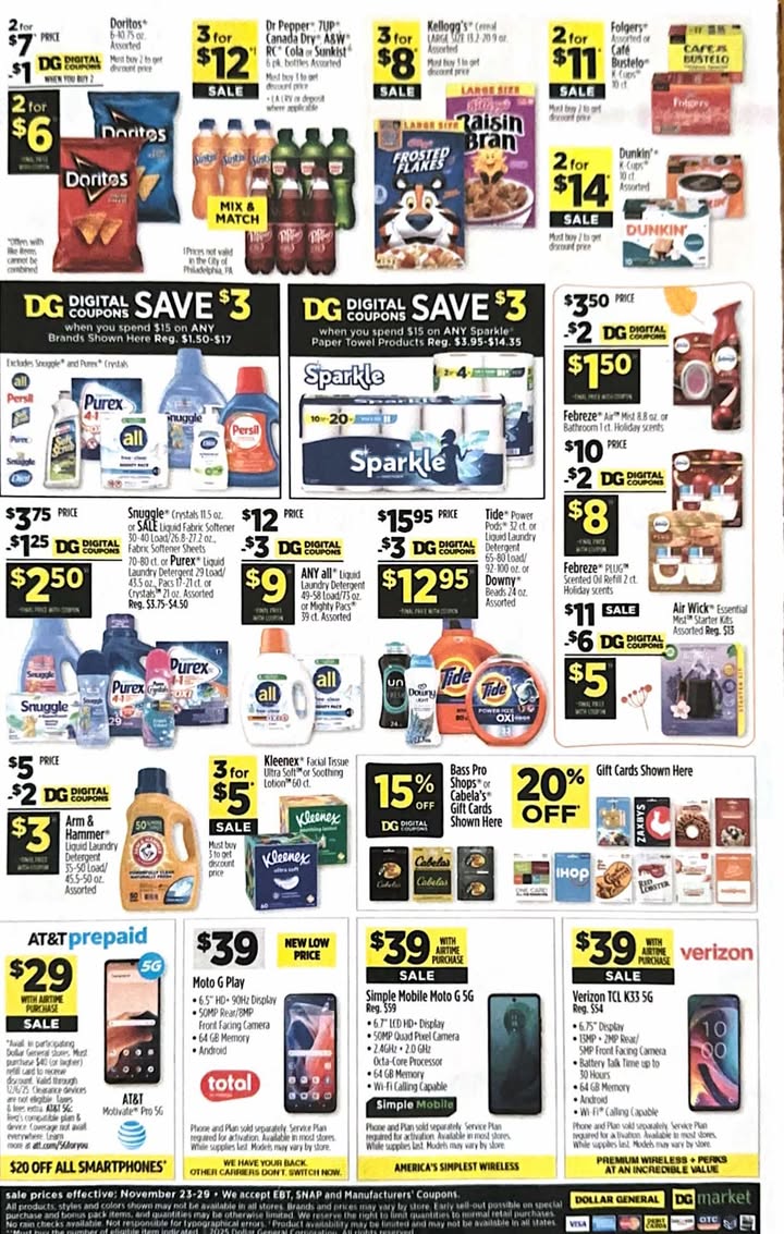 Dollar General Weekly Ad 11/23/25 & 11/30/25 2 – 12