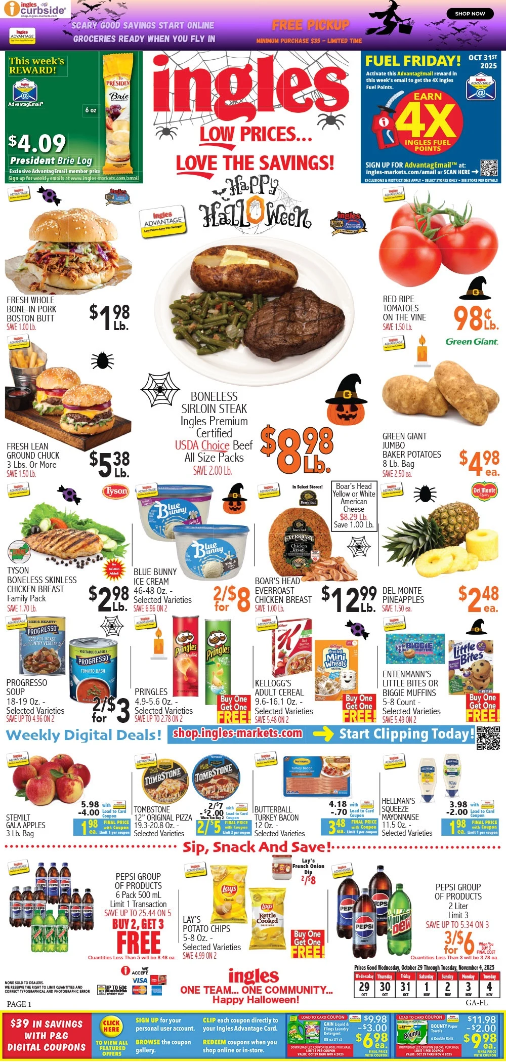 Ingles Weekly Ad 10/29/25 – 11/4/25 preview 29 – 1 ga C 2