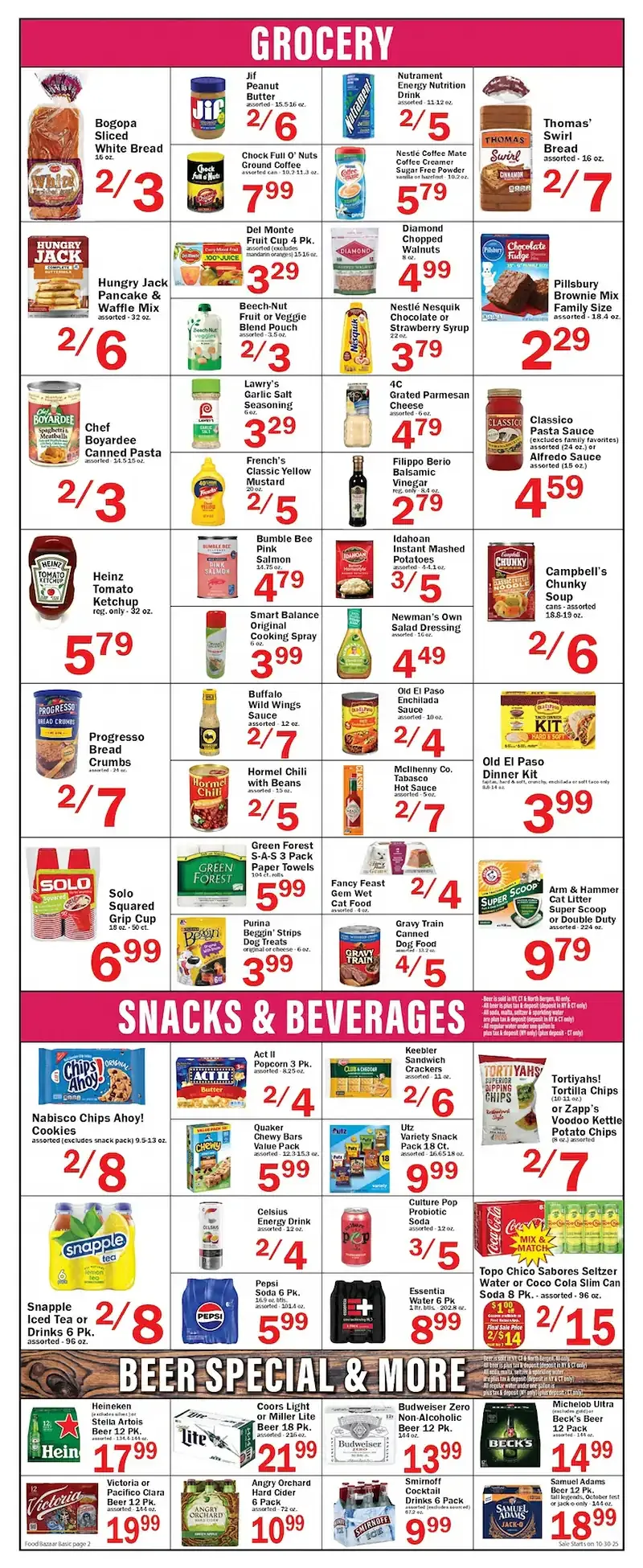Food Bazaar Weekly Ad 10/30/25 – 11/6/25 preview 169 – 2 19