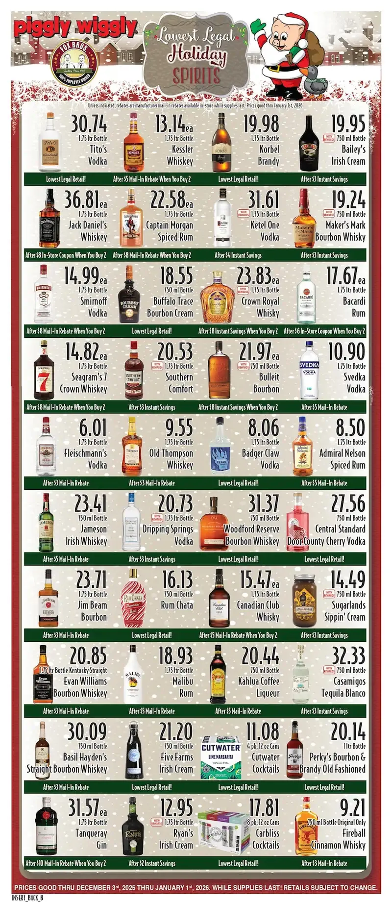Piggly Wiggly Weekly Ad Dec 3 to 9, 2025 1 – 3 40