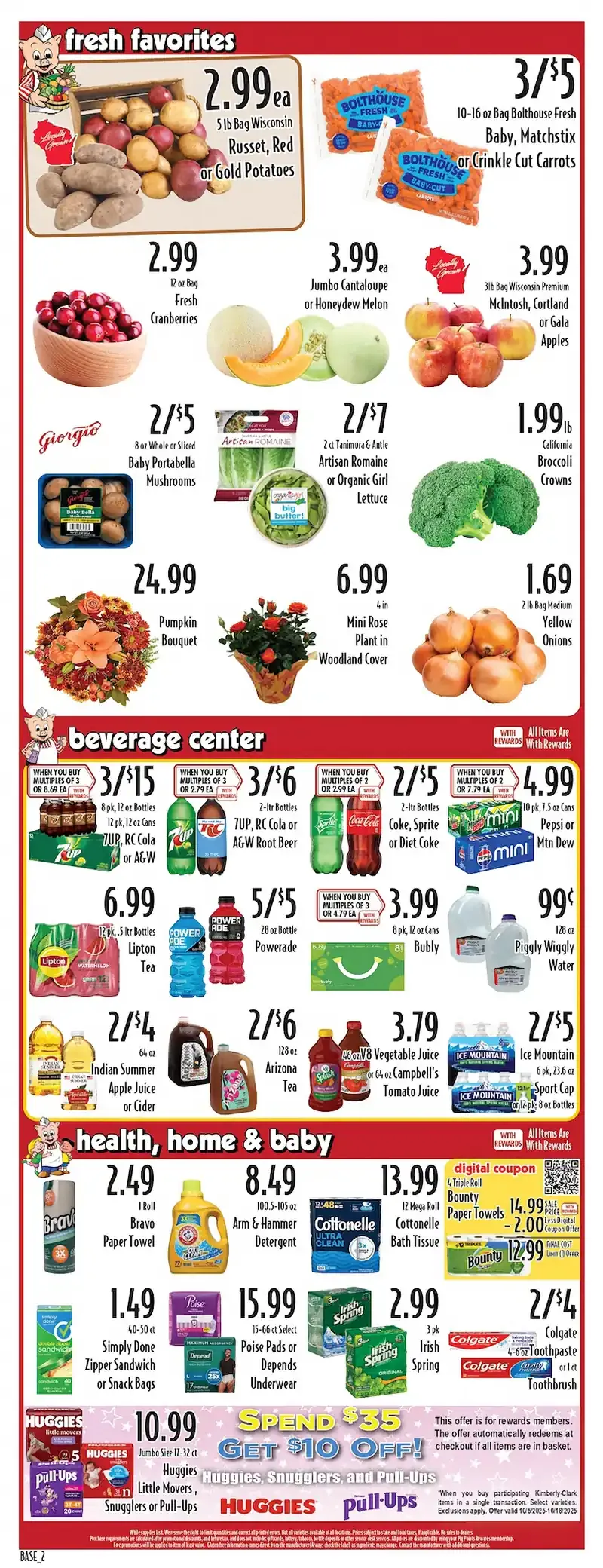 Piggly Wiggly Weekly Ad October 15 to October 21, 2025 4 – 4 6