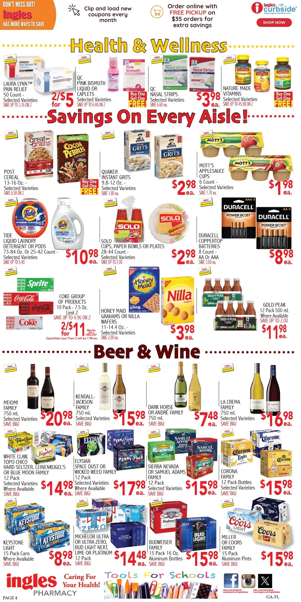 Ingles Weekly Ad 11/12/25 & 11/19/25 preview 2 – 4 ga C 4