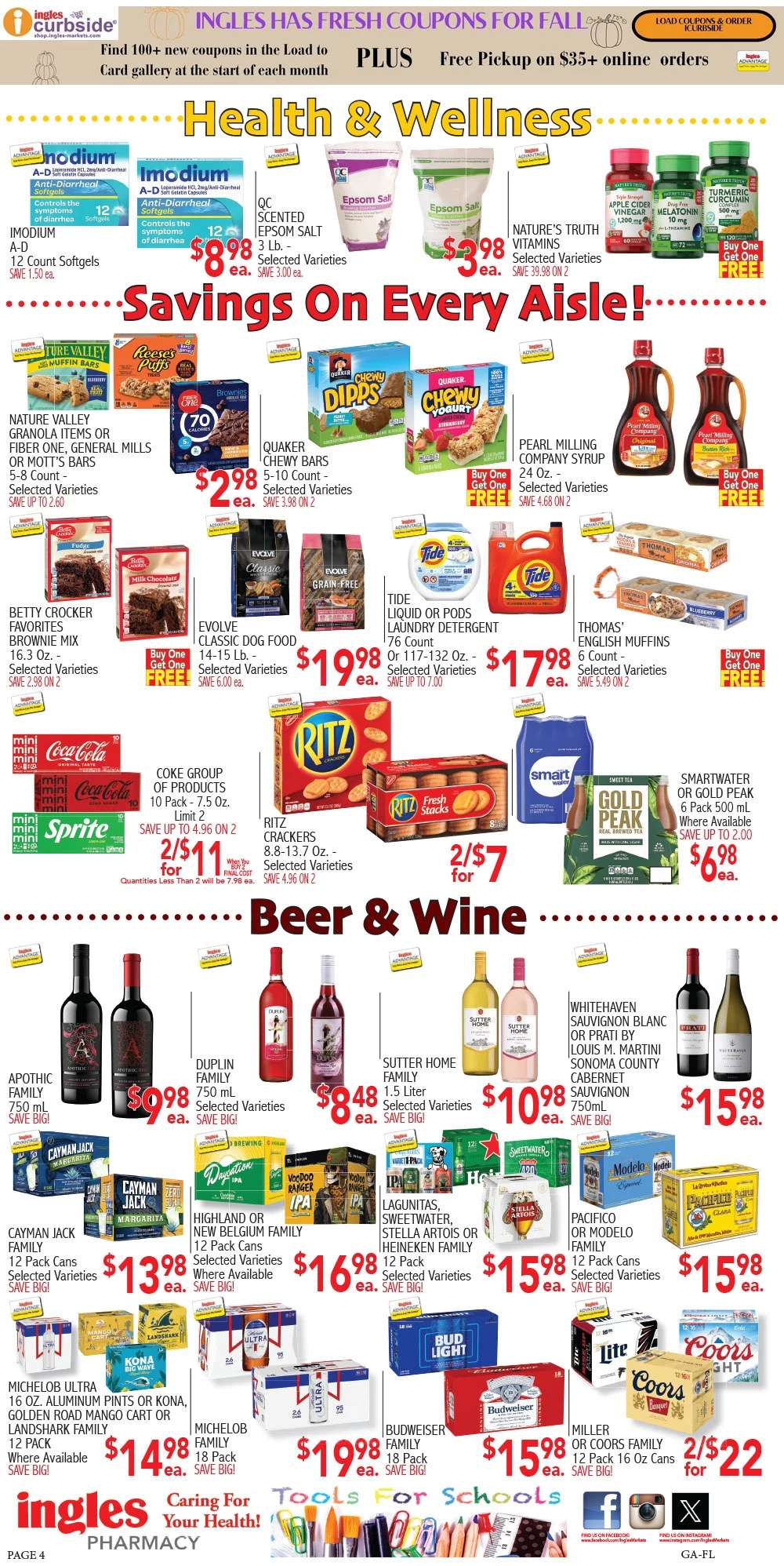 Ingles Weekly Ad October 8 to October 14, 2025 2 – 4 ga C