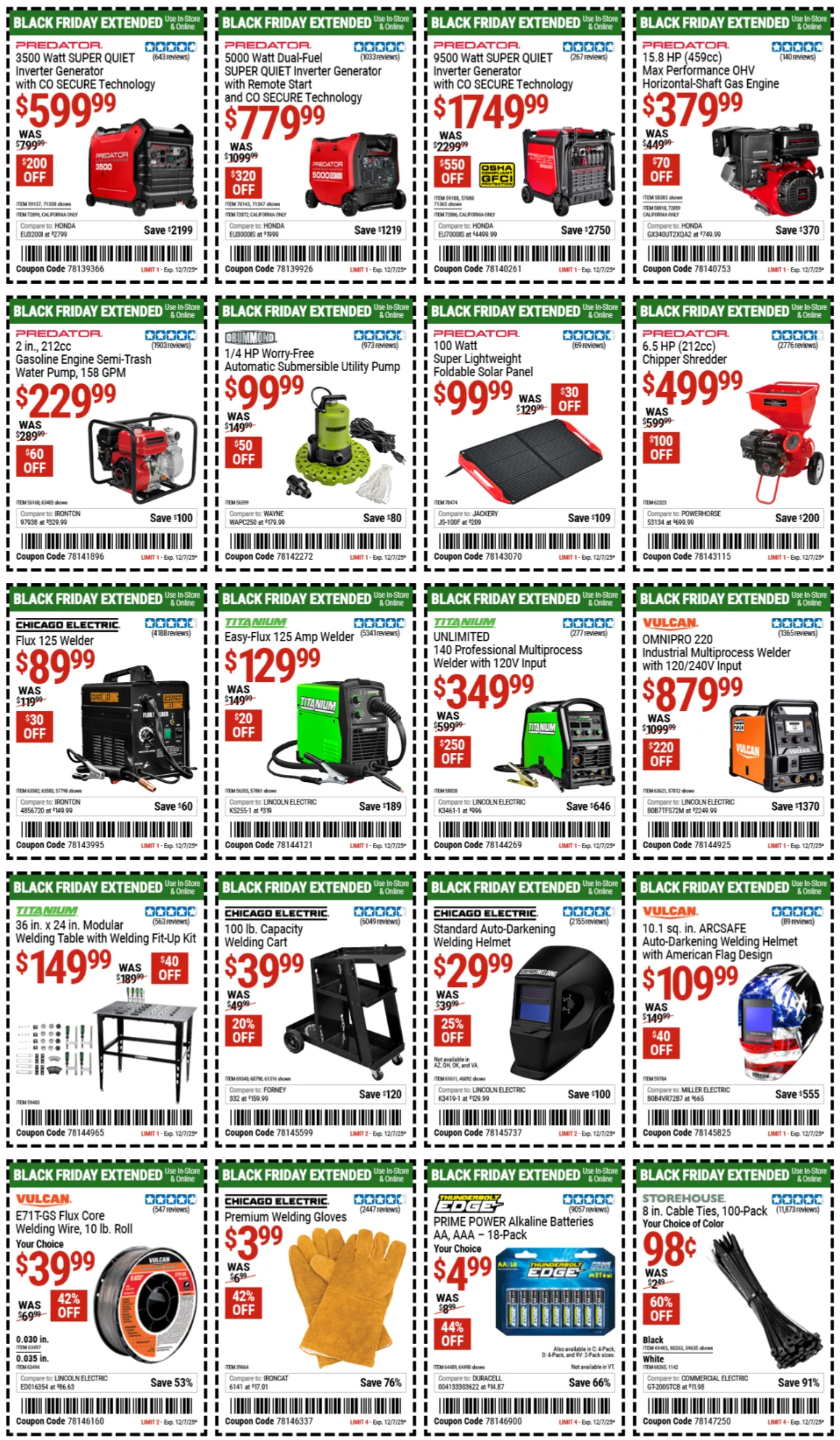 Harbor Freight Weekly Ad December 2 to 7, 2025 3 – 5 30 1