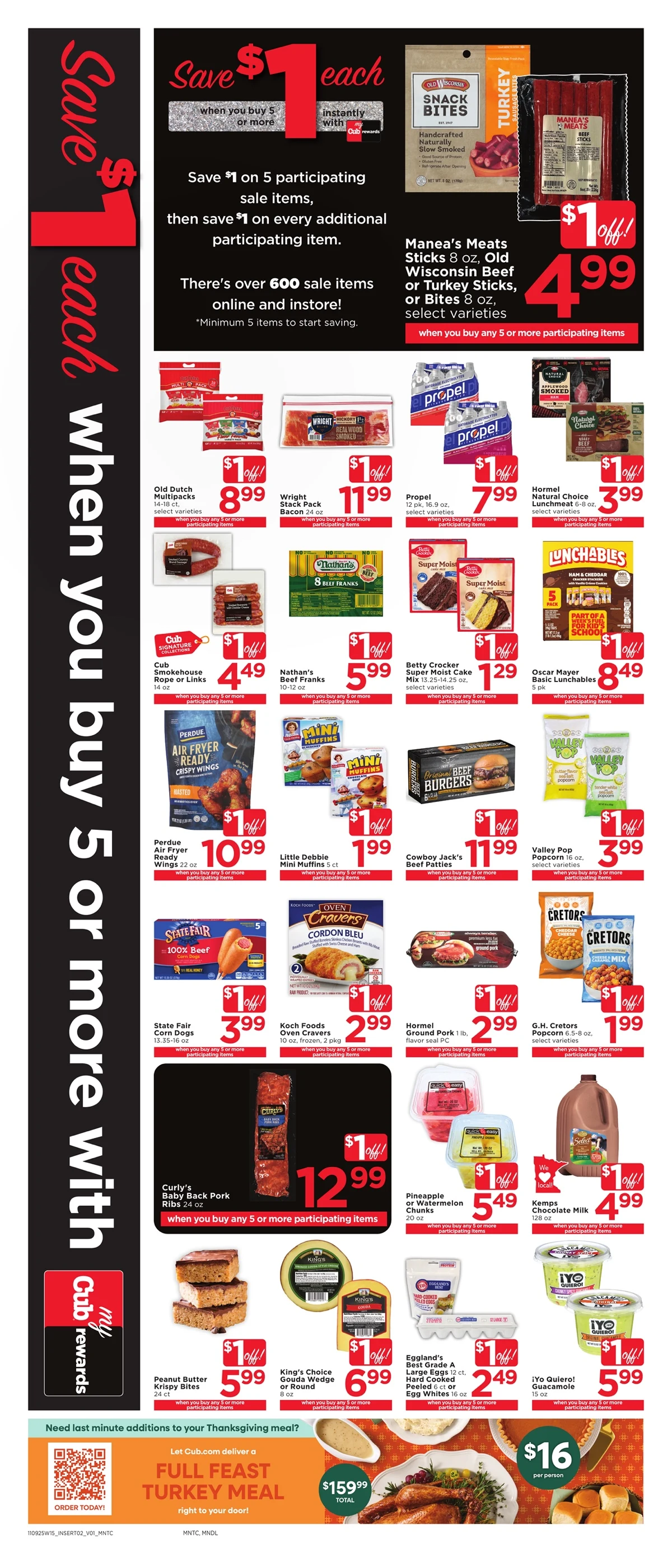 Cub Foods Weekly Ad 11/9/25 & 11/16/25 3 – 5 4