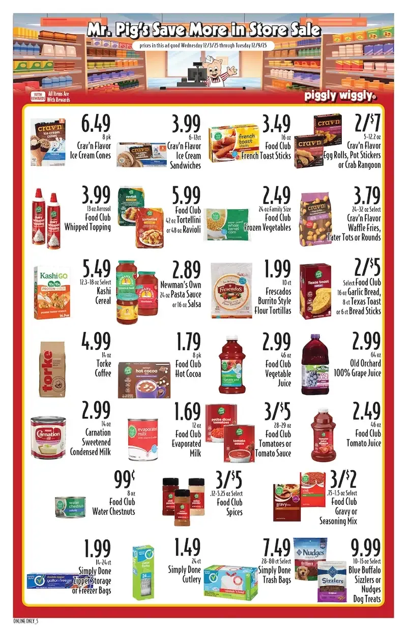 Piggly Wiggly Weekly Ad Dec 3 to 9, 2025 5 – 7 24