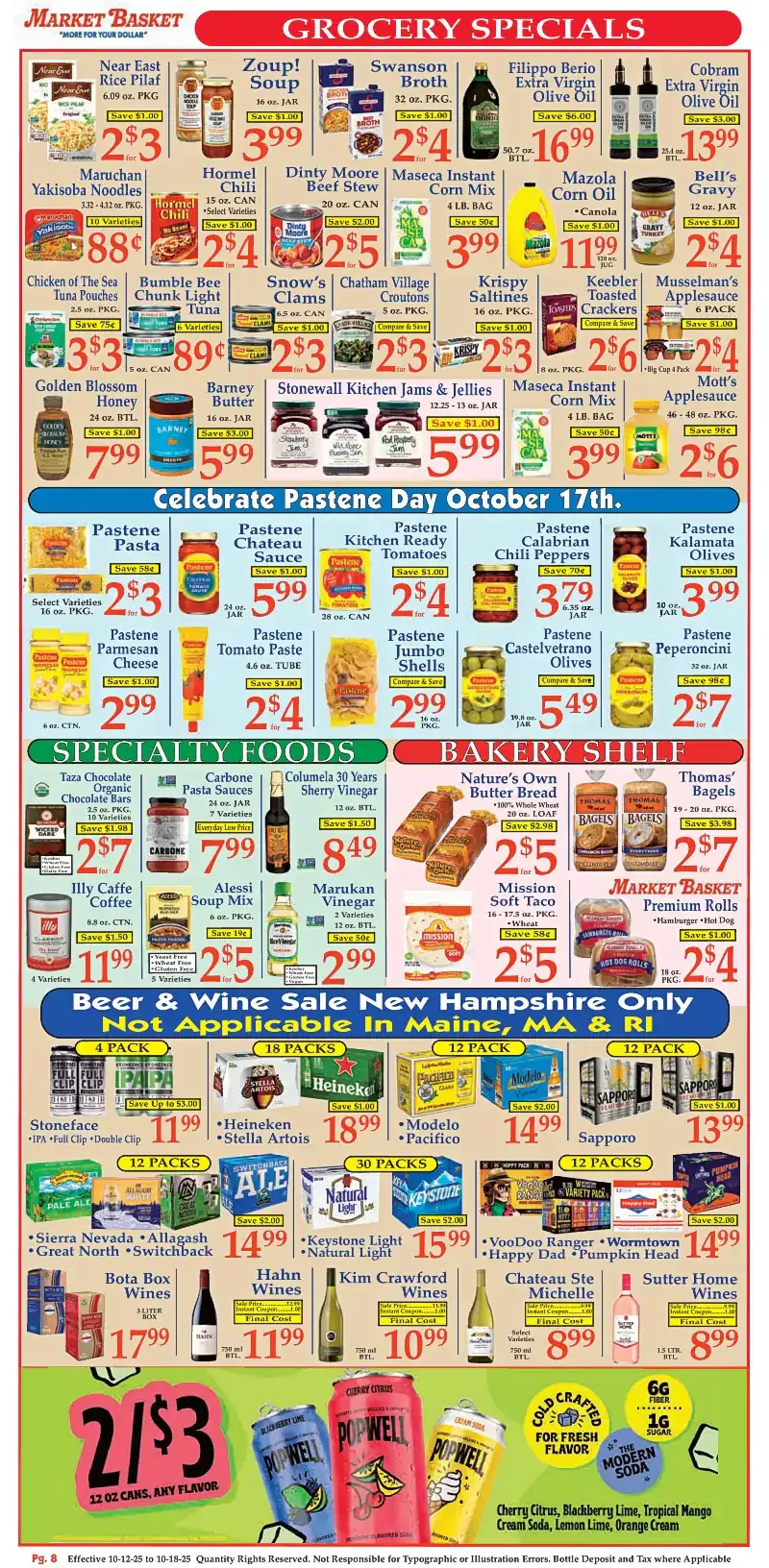 Market Basket Weekly Ad October 12 to October 18, 2025 2 – 8 1