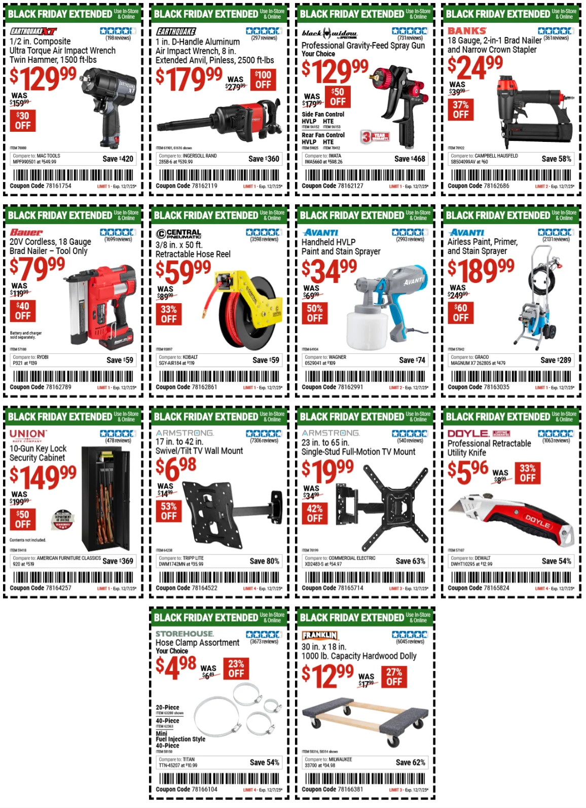Harbor Freight Weekly Ad December 2 to 7, 2025 2 – 8 22