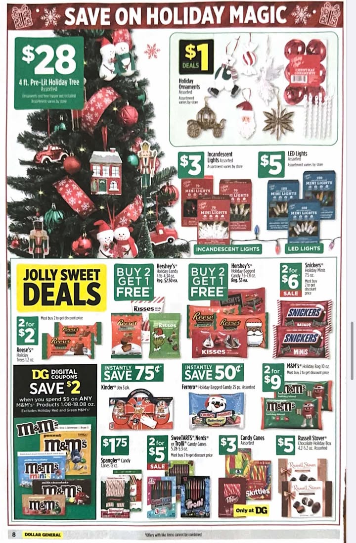 Dollar General Weekly Ad 11/23/25 & 11/30/25 3 – 8