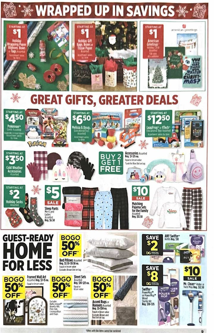 Dollar General Weekly Ad 11/23/25 & 11/30/25 4 – 9