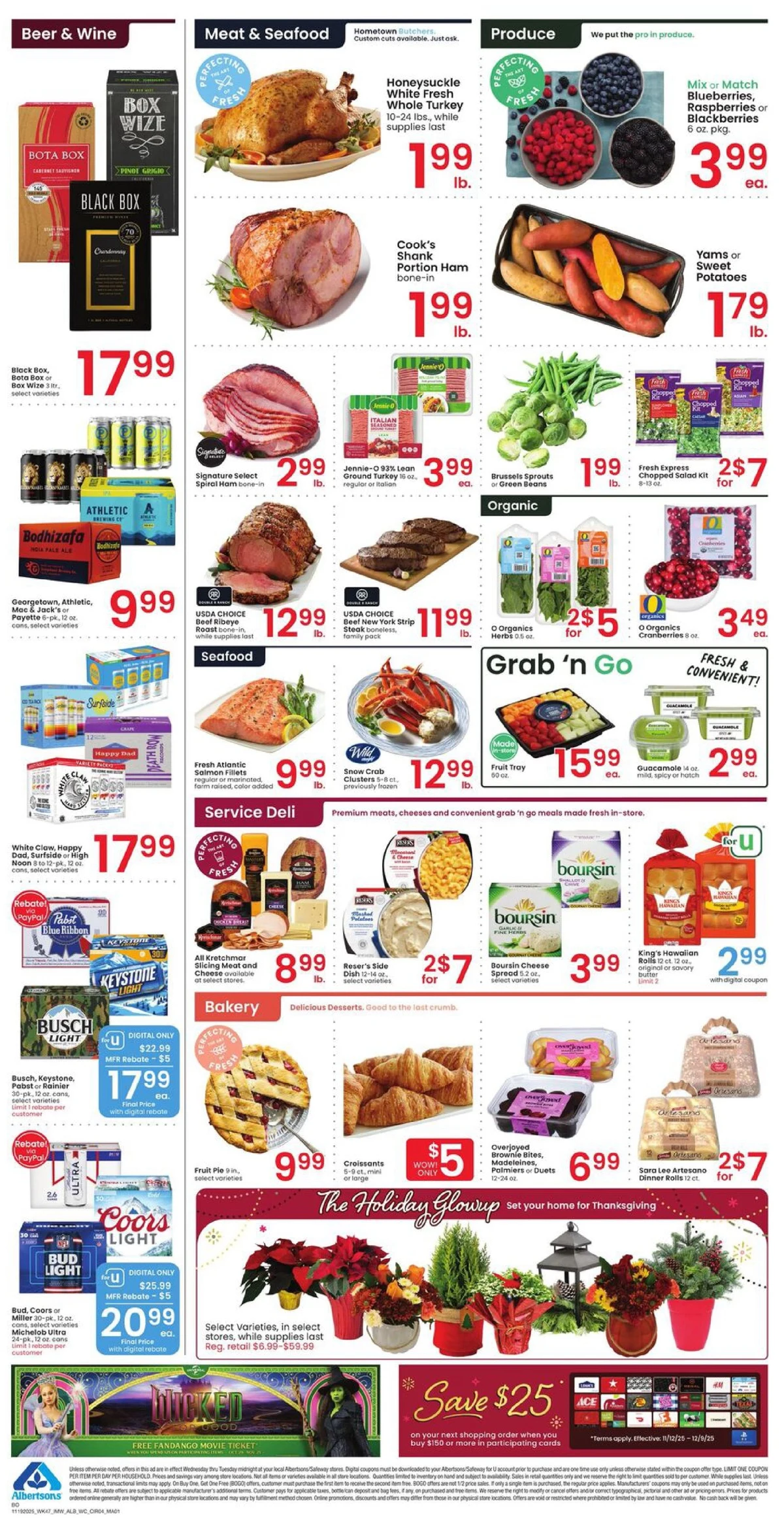 Albertsons Weekly Ad 11/19/25 & 11/26/25 preview 2 – albertsons 19 27 4
