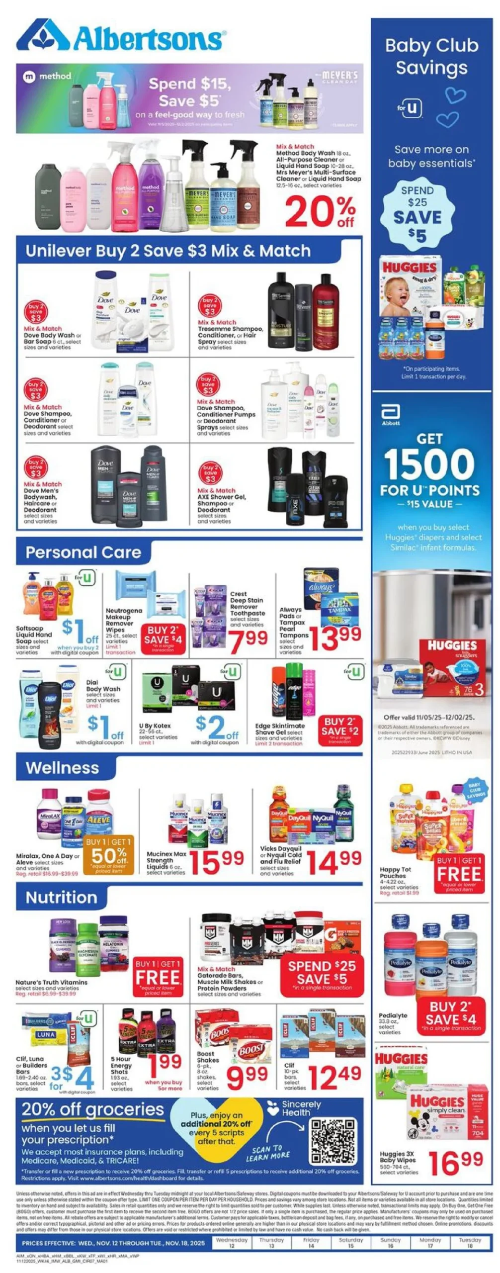 Albertsons Weekly Ad 11/12/25 & 11/19/25 preview 1 – albertsons ad 12 18 7 scaled