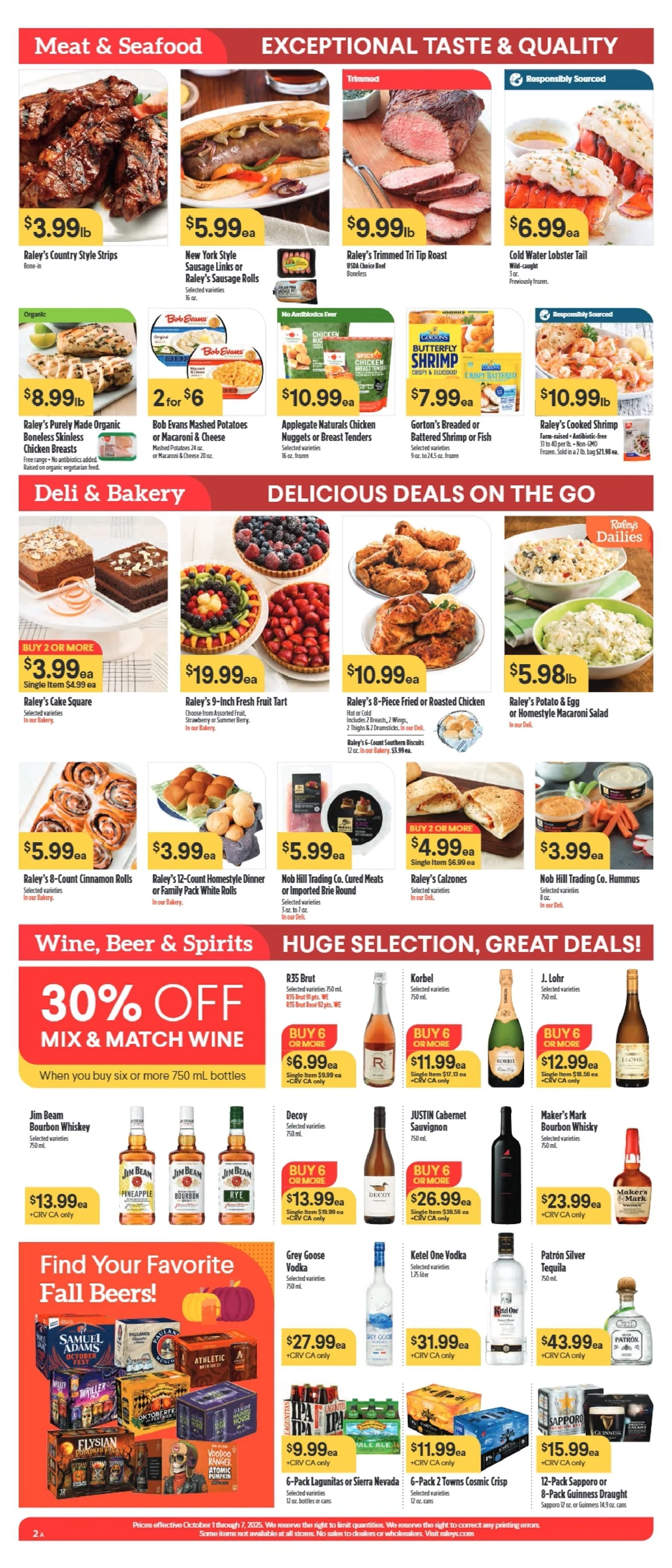 Raley’s Weekly Ad 10/8/25 – 10/14/25 preview 109 – bakers ad 1 7 2
