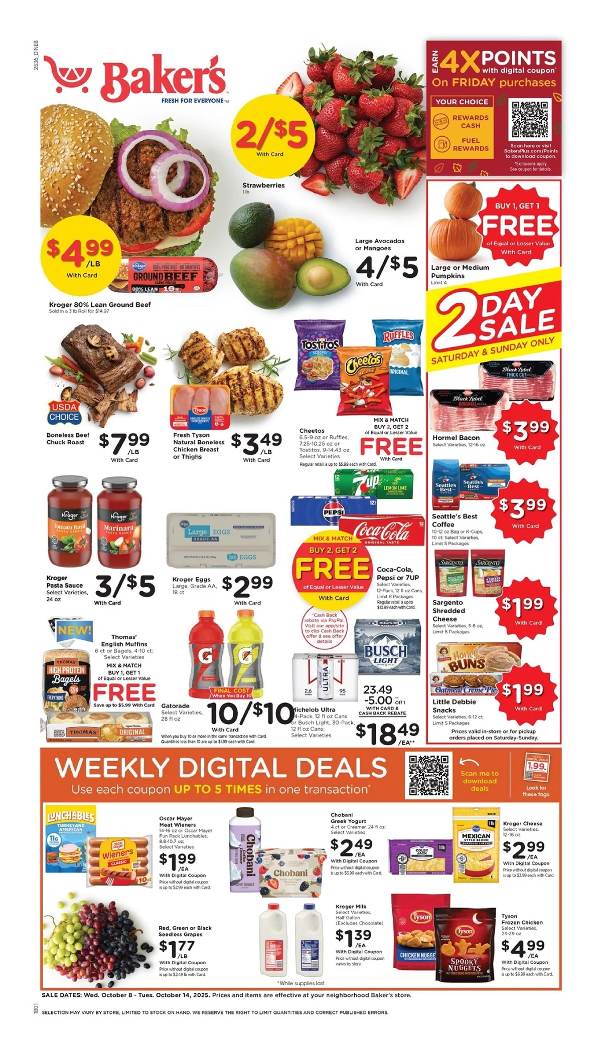 Baker's Weekly Ad October 8 to October 14, 2025 1 – bakers ad 8 14 01