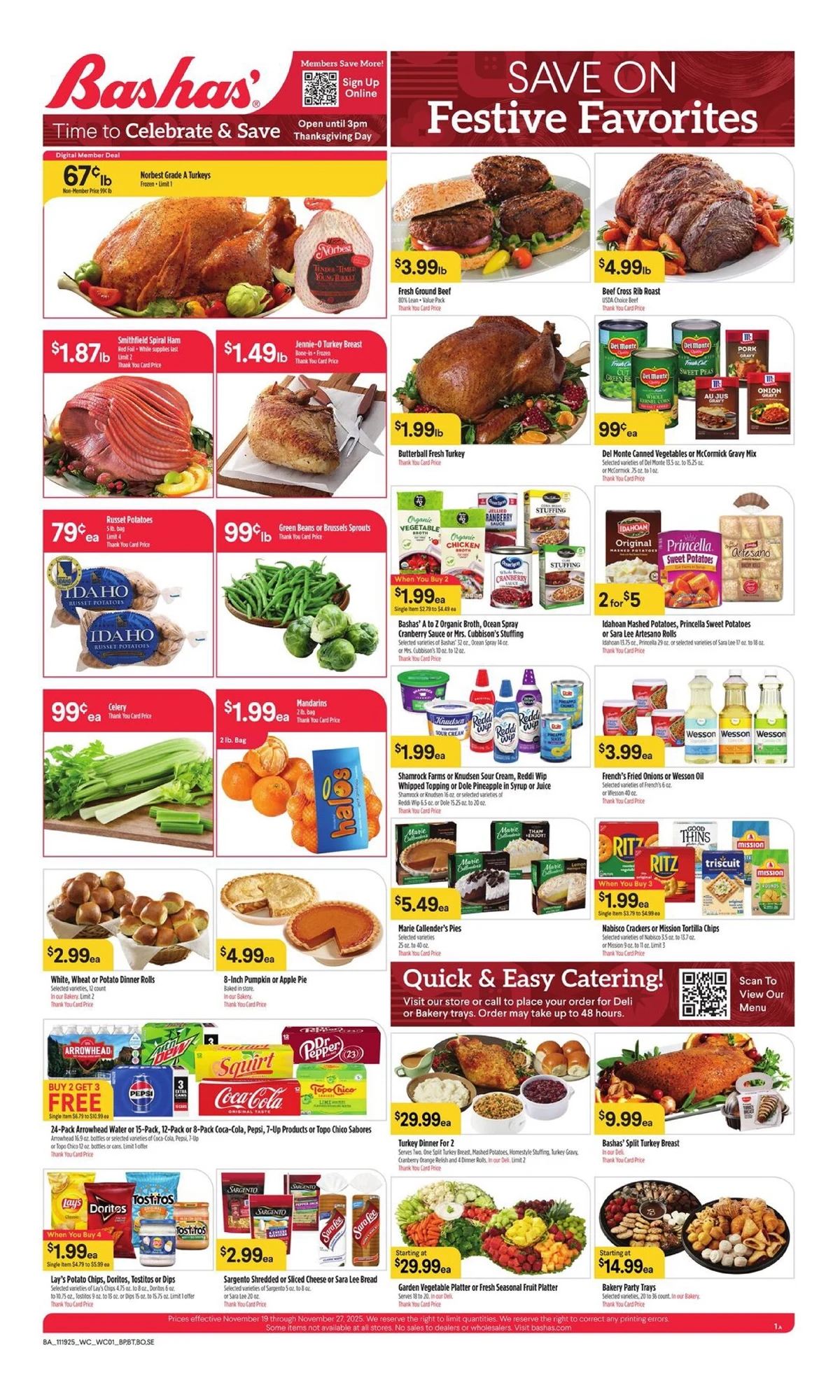 Bashas Weekly Ad 11/19/25 & 11/26/25 preview 200 – bashas 19 27 2