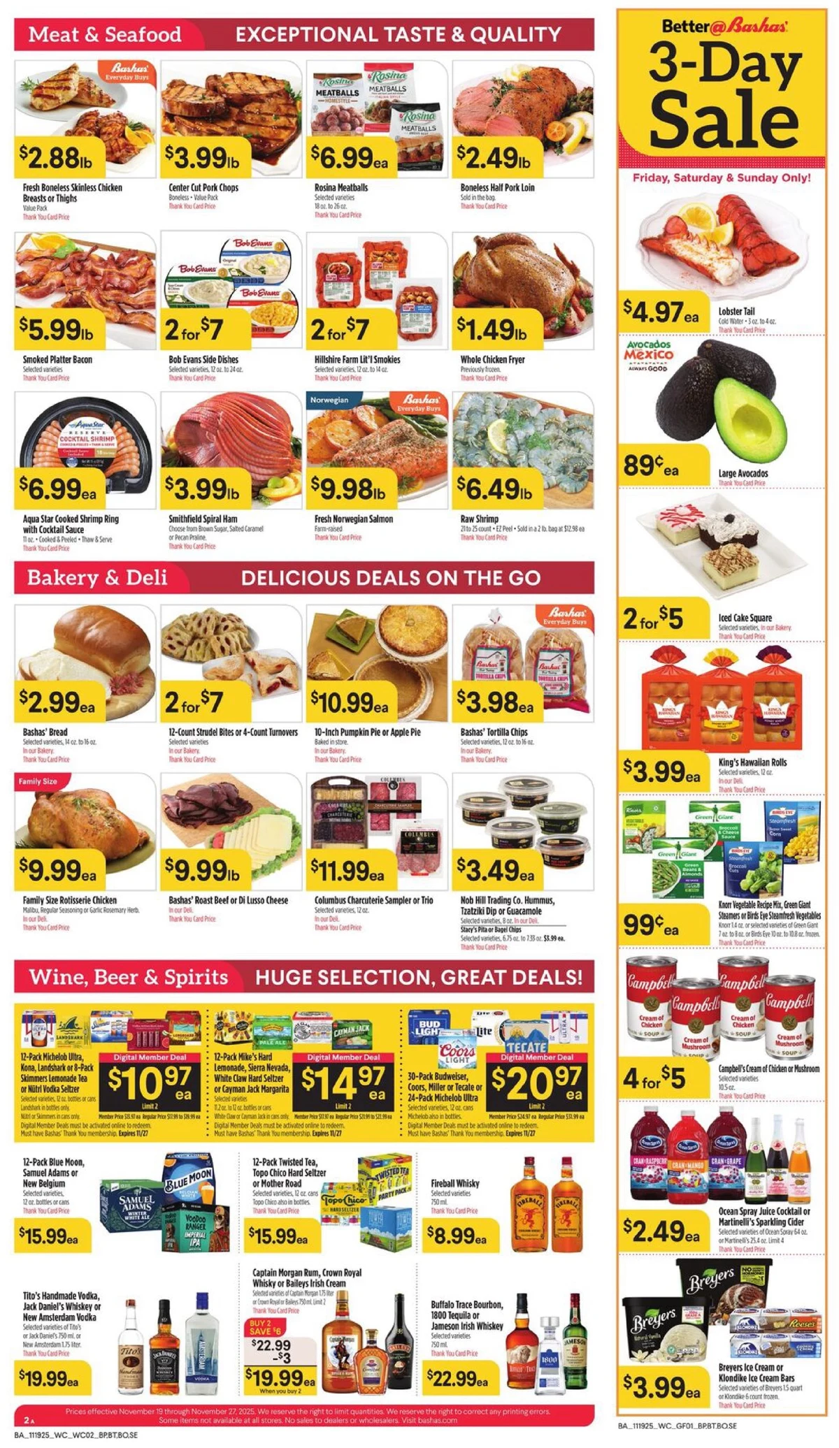 Bashas Weekly Ad 11/19/25 & 11/26/25 preview 201 – bashas 19 27 3