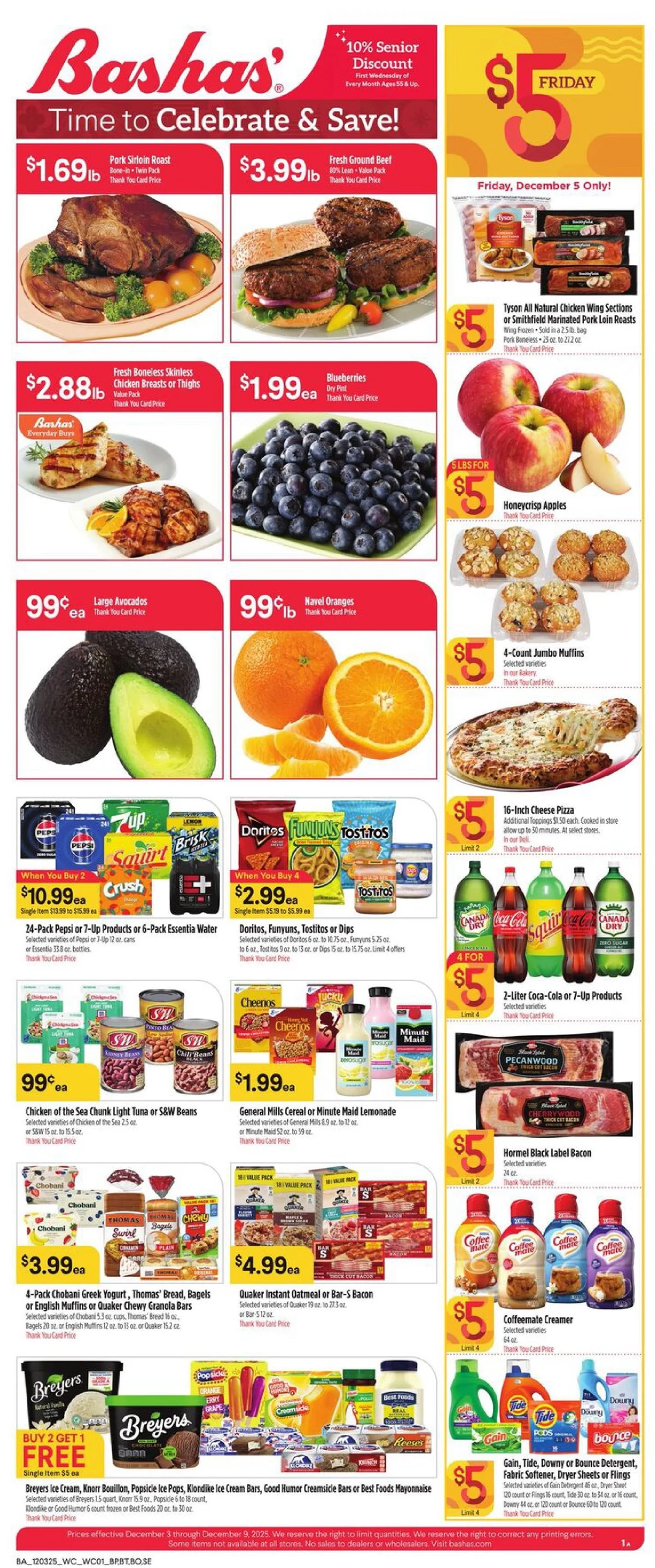 Bashas Weekly Ad 12/3/25 & 12/10/25 preview 1 – bashas 3 9 1