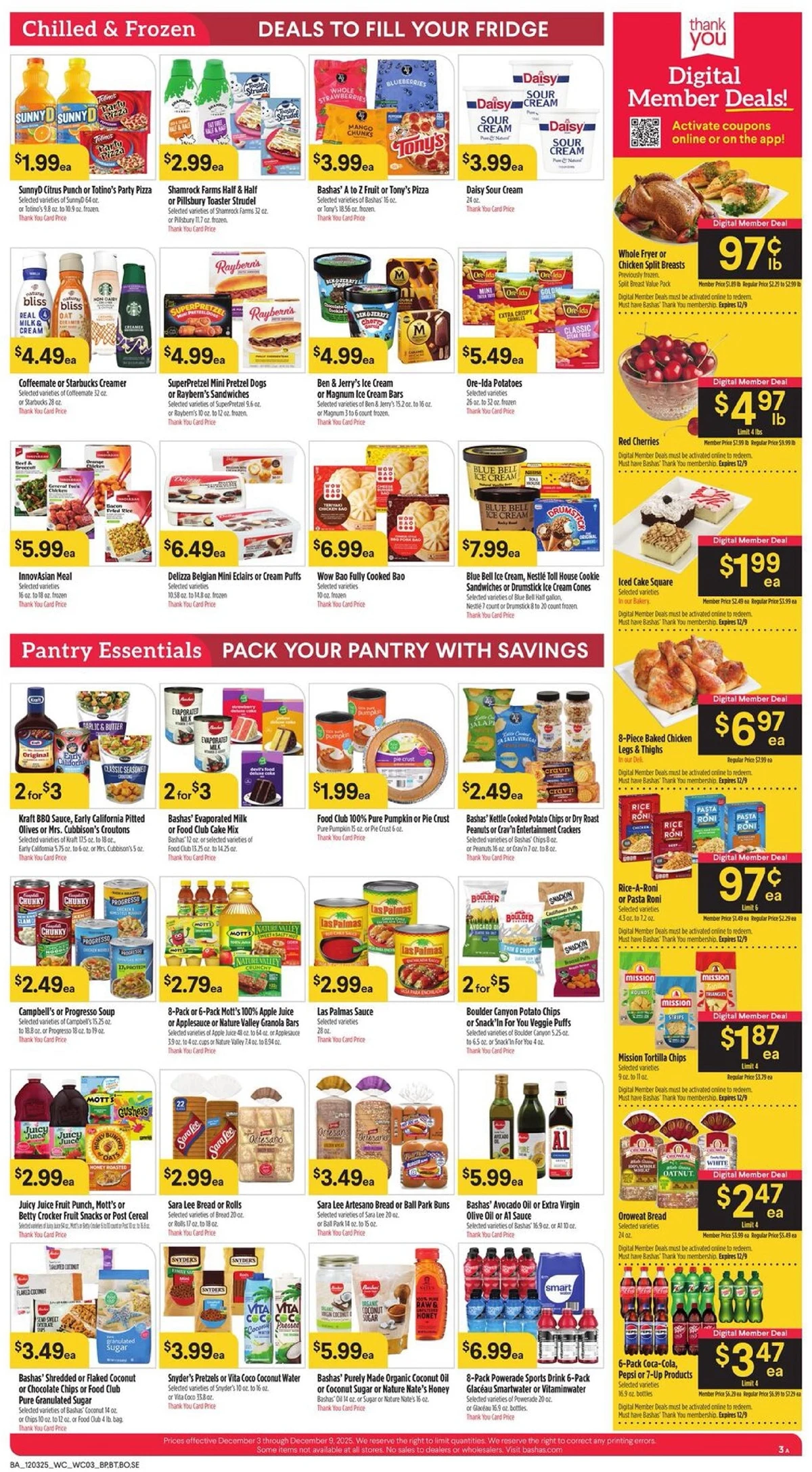 Bashas Weekly Ad 12/3/25 & 12/10/25 preview 1 – bashas 3 9 3