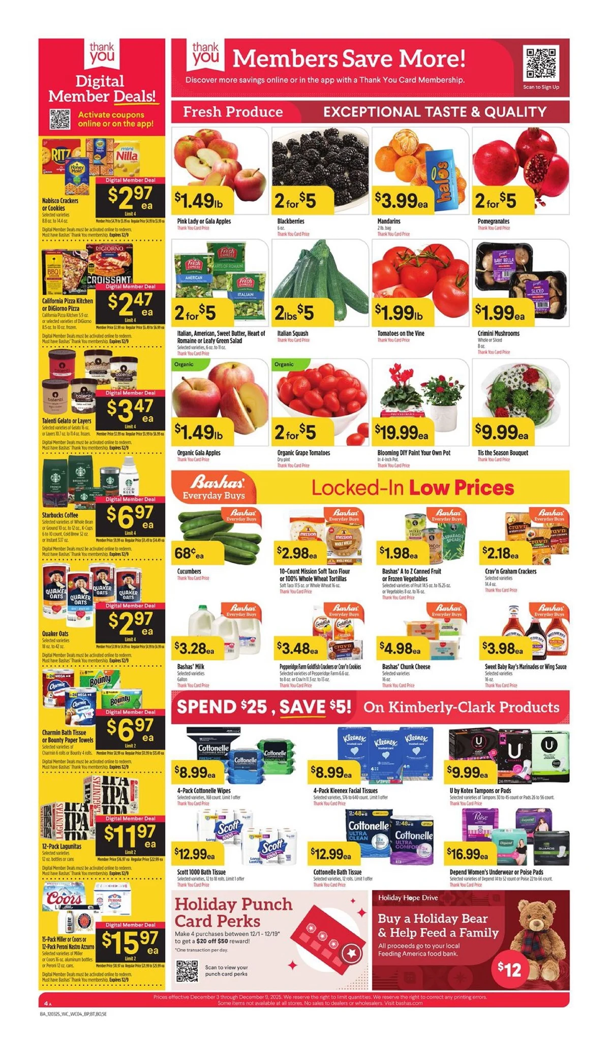 Bashas Weekly Ad 12/3/25 & 12/10/25 preview 2 – bashas 3 9 4