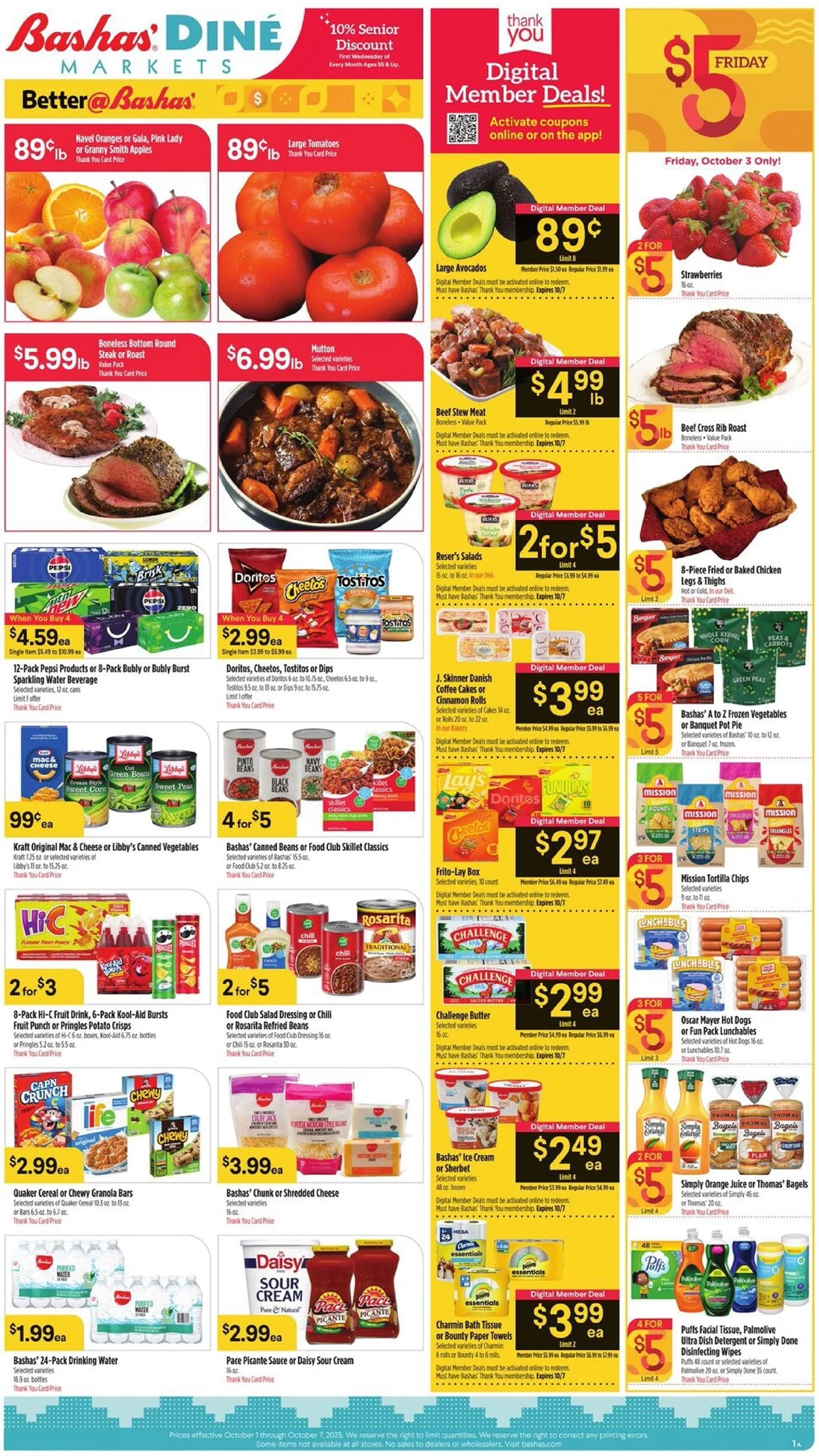 Bashas Weekly Ad 10/8/25 – 10/14/25 preview 180 – bashas ad 1 7 1