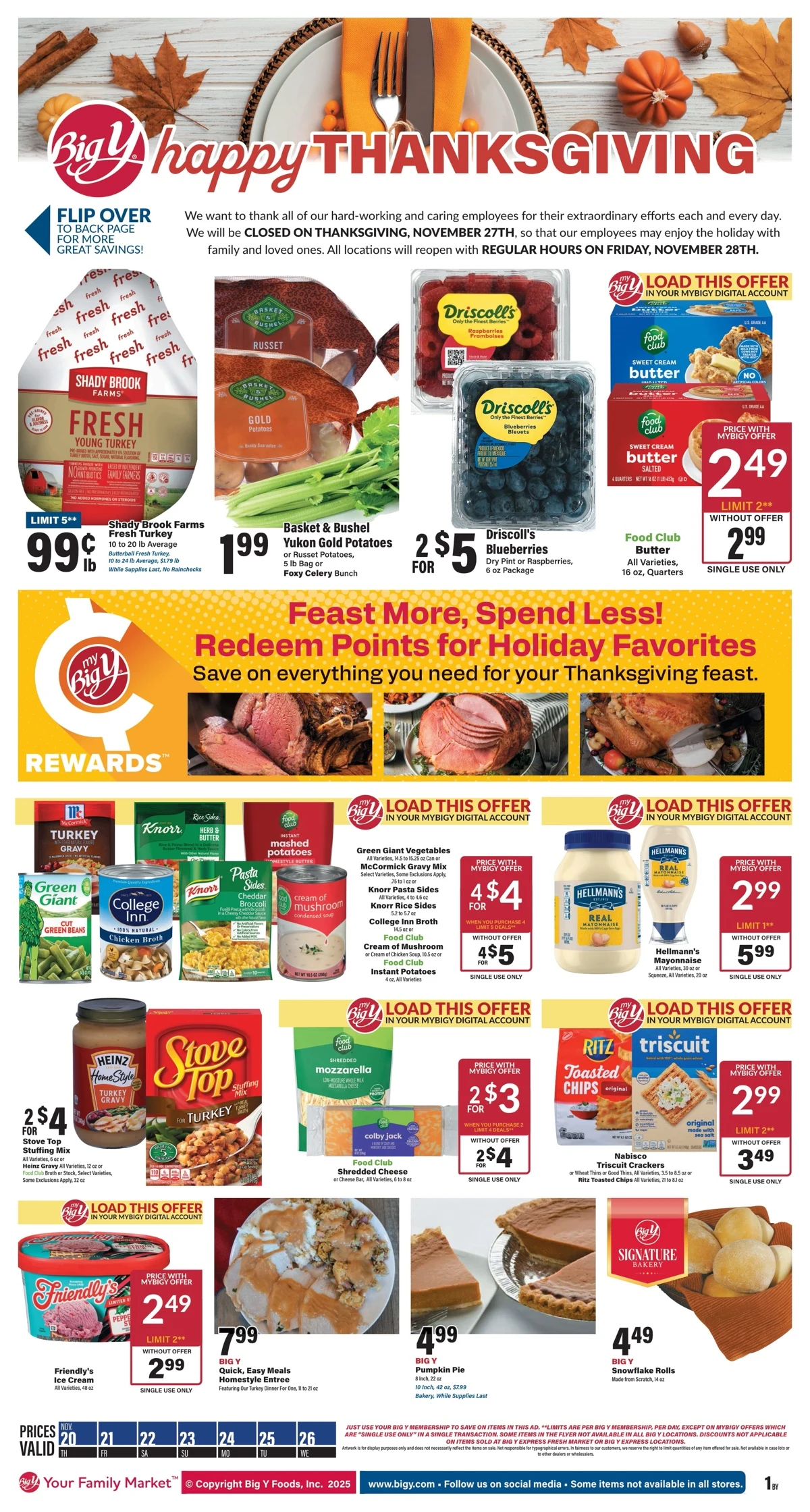 Big Y Flyer 11/20/25 & 11/27/25 weekly ad preview 13 – bigy 20 26 01