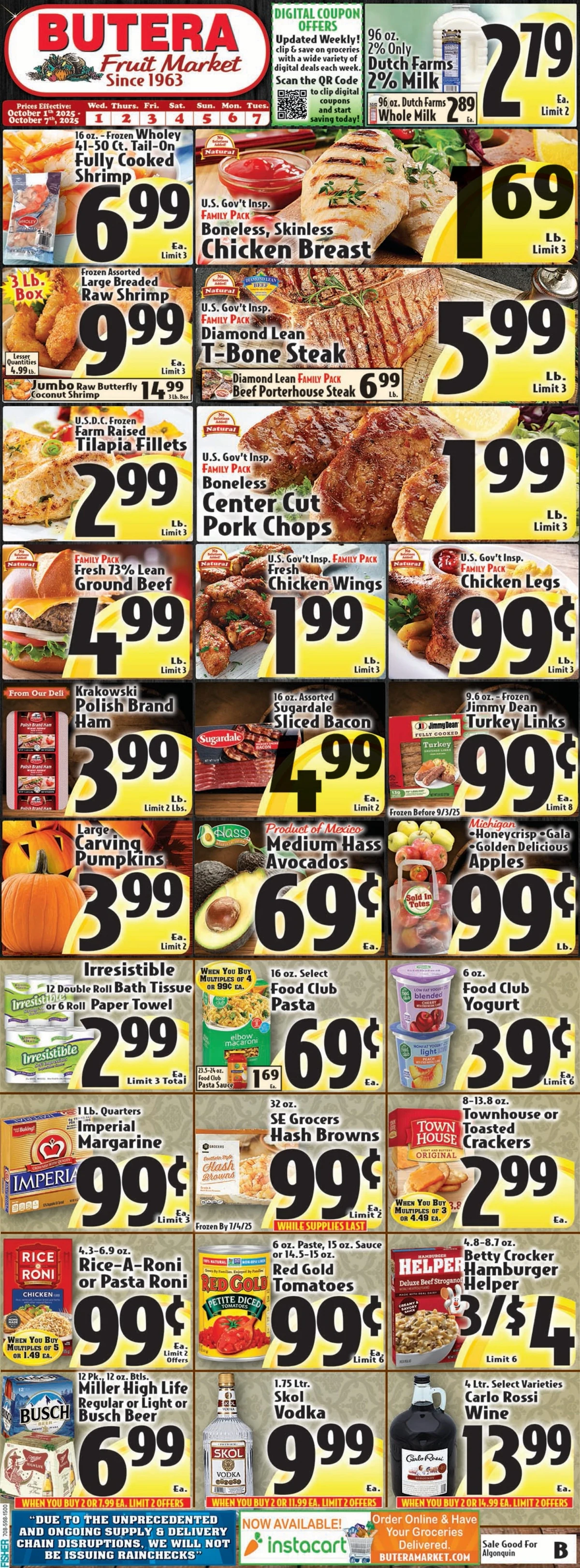 Butera Weekly Ad 10/8/25 – 10/14/25 preview 136 – butera ad 1 7 1