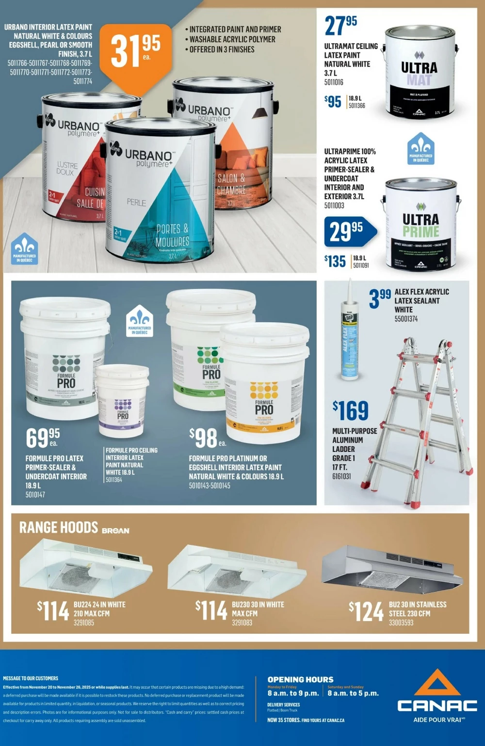 canac flyer november 20 26 16