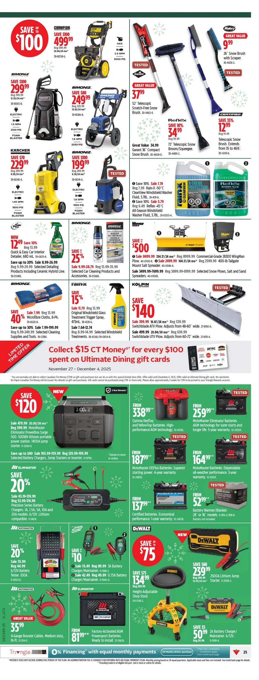canadian tire flyer november 27 december 4 black friday 25 25536075