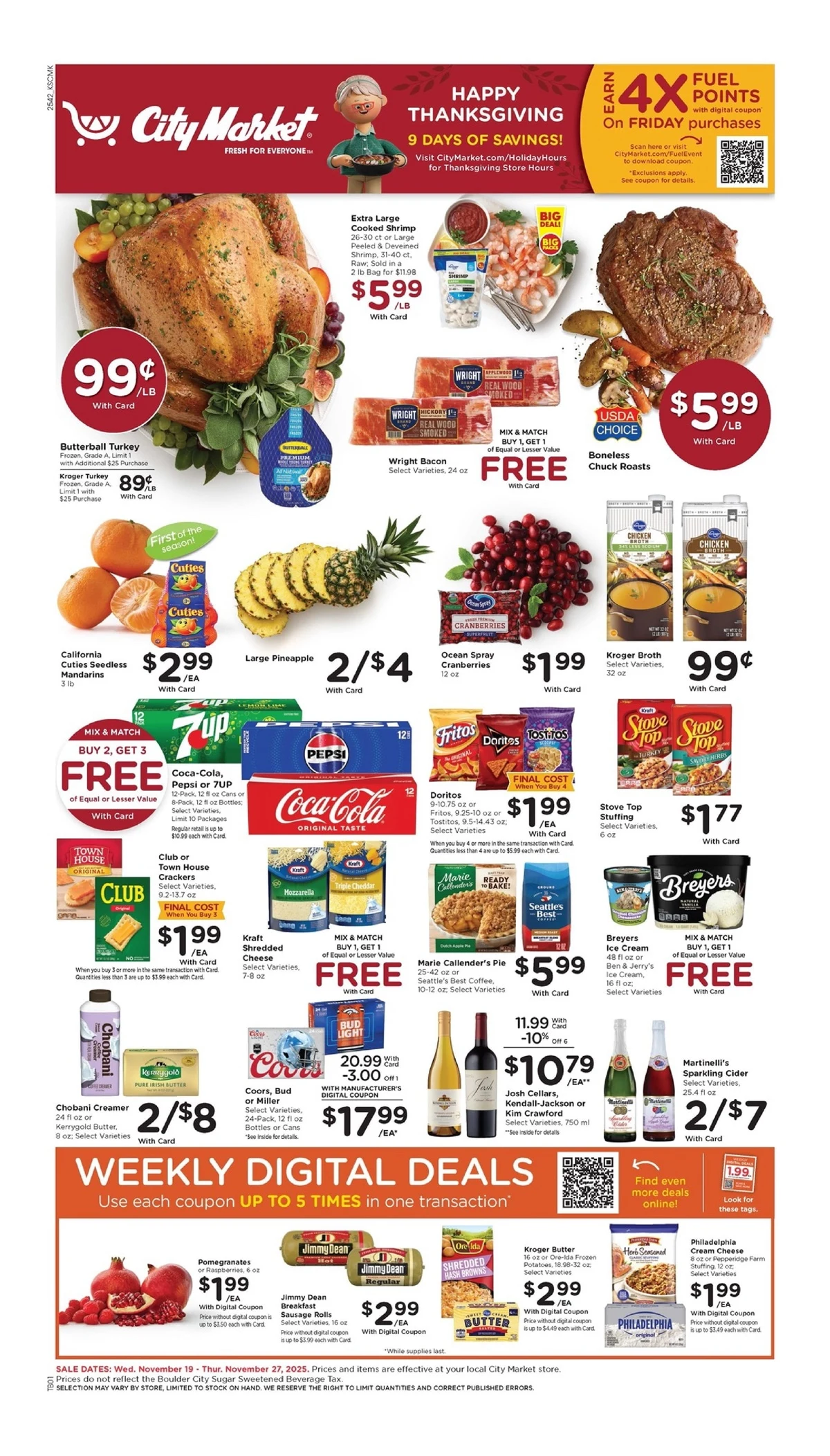 City Market Weekly Ad 11/19/25 & 11/26/25 preview 207 – city market 19 27 01