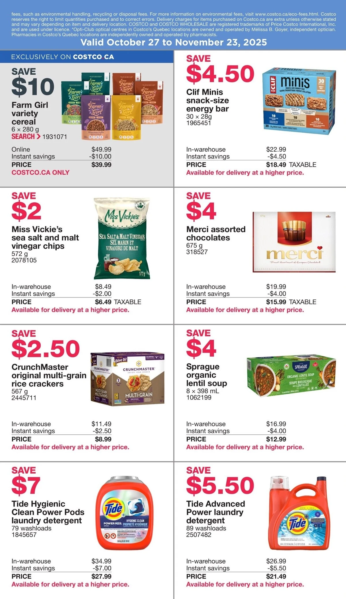 Costco Flyer November 17 to November 23, 2025 2 – costco warehouse savings flyer october 27 to november 23 9
