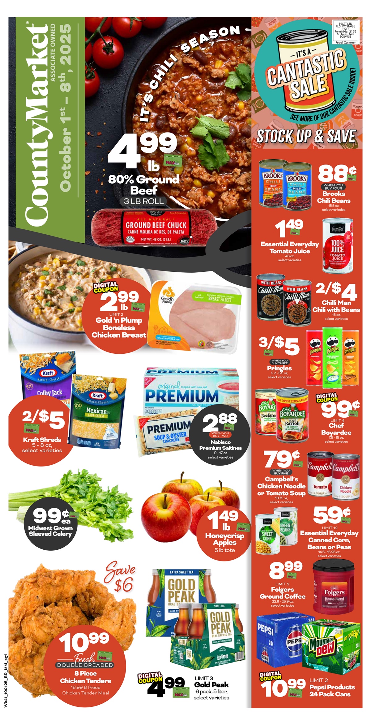 County Market Weekly Ad 10/1/25 – 10/7/25 preview 211 – county market ad 1 7 00001