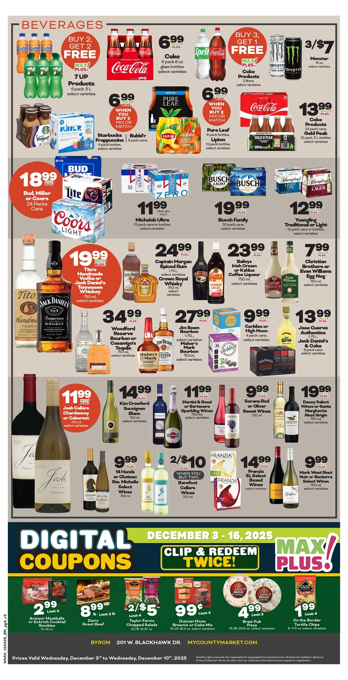 County Market Weekly Ad 12/3/25 & 12/10/25 preview 2 – county market ad 3 9 00006