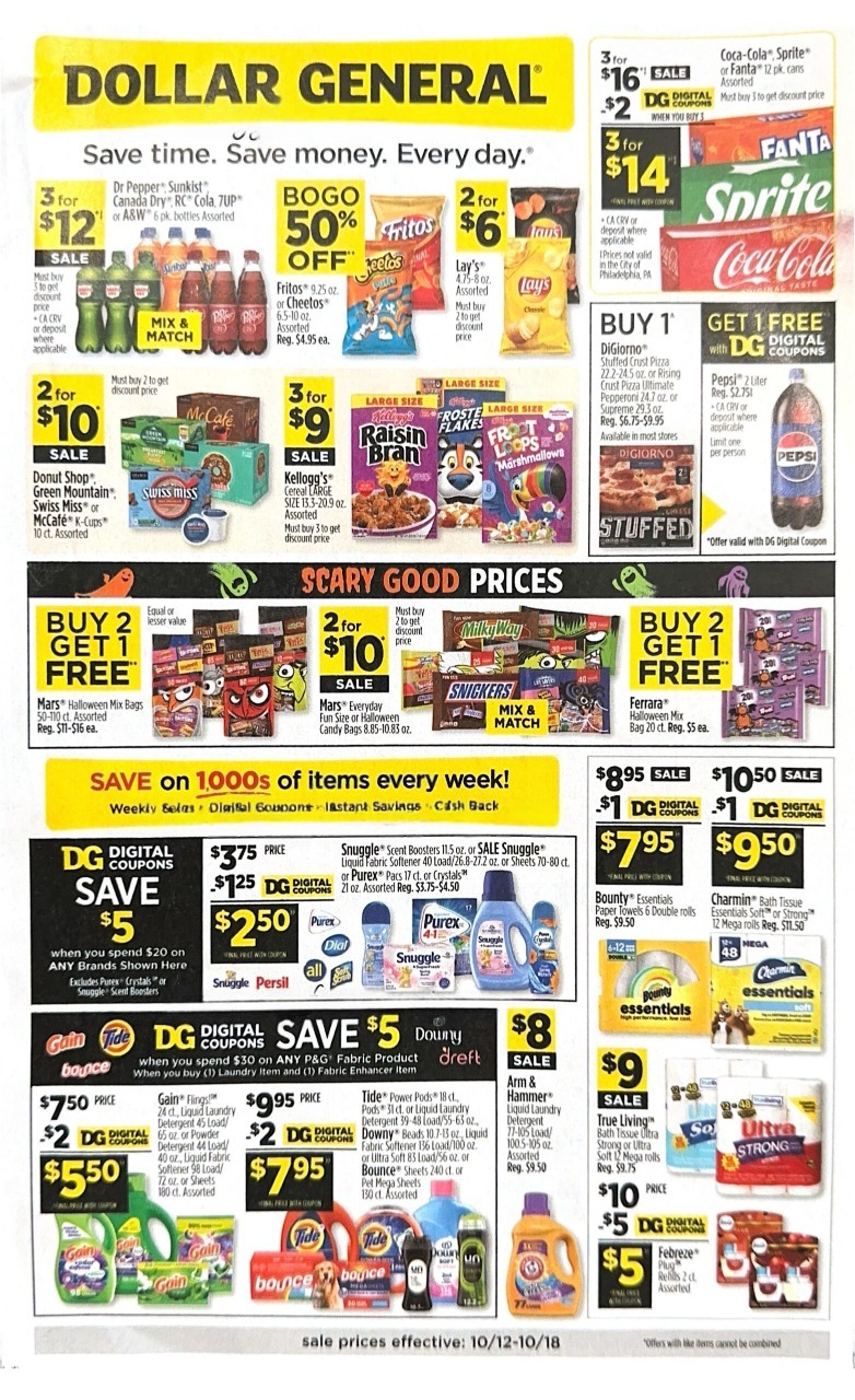 Dollar General Weekly Ad 10/12/25 – 10/18/25 next week 3 – dg 12 18