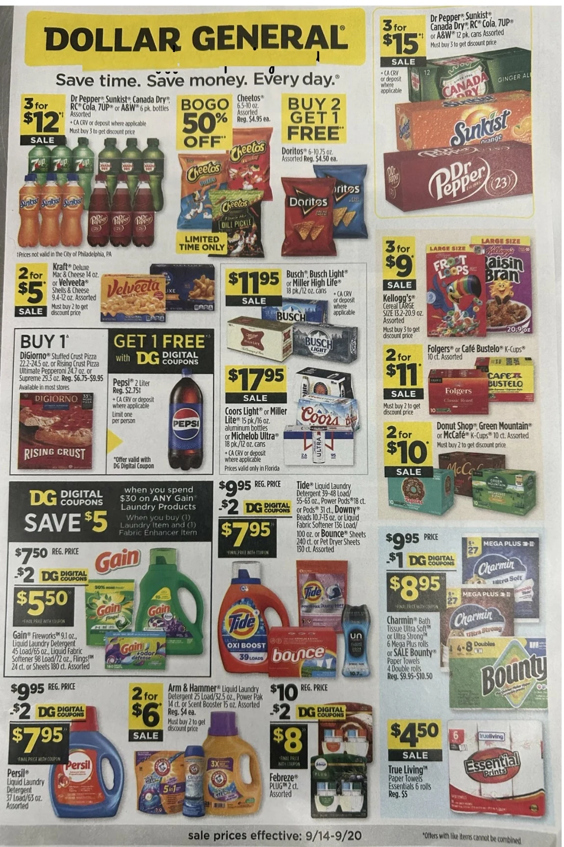 Dollar General Weekly Ad 9/14/25 – 9/20/25 next week 59 – dg 14 20