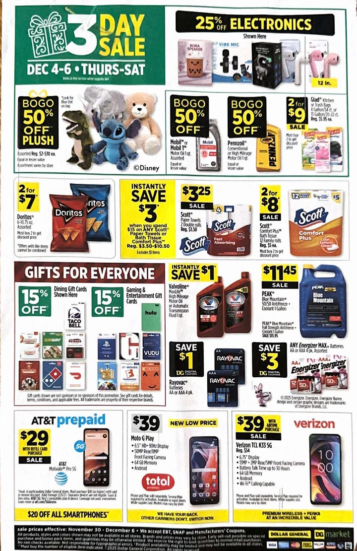 Dollar General Weekly Ad 11/23/25 & 11/30/25 5 – dollar general 30 6 00012