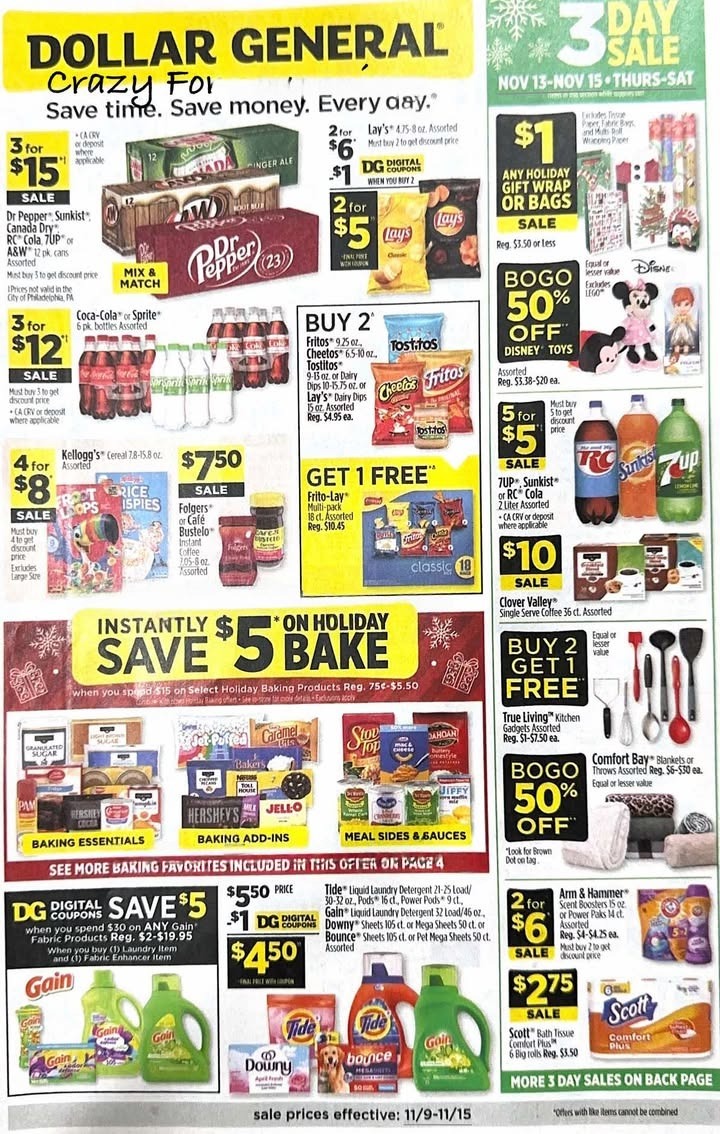 Dollar General Weekly Ad 11/9/25 – 11/15/25 preview 101 – dollarg 1