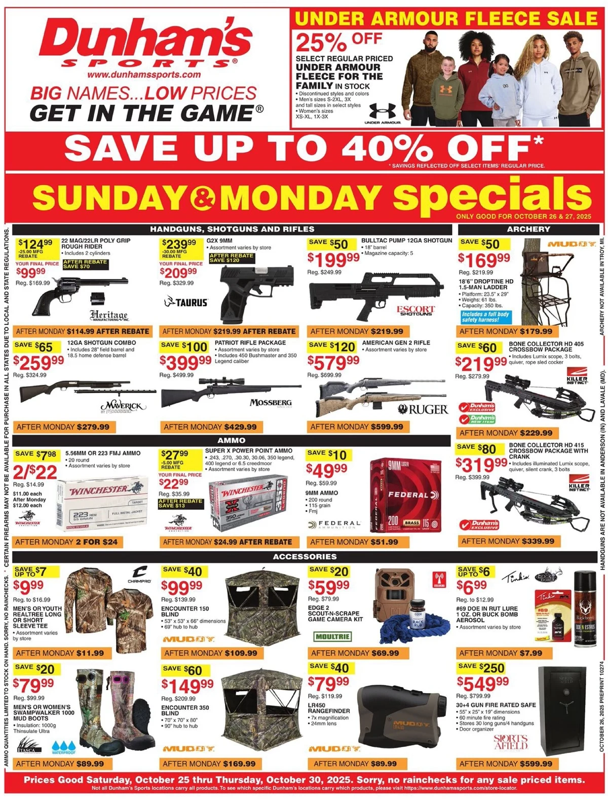 Dunham's Sports Weekly Ad 10/31/25 – 11/6/25 preview 227 – dunhams sports 24 30 01