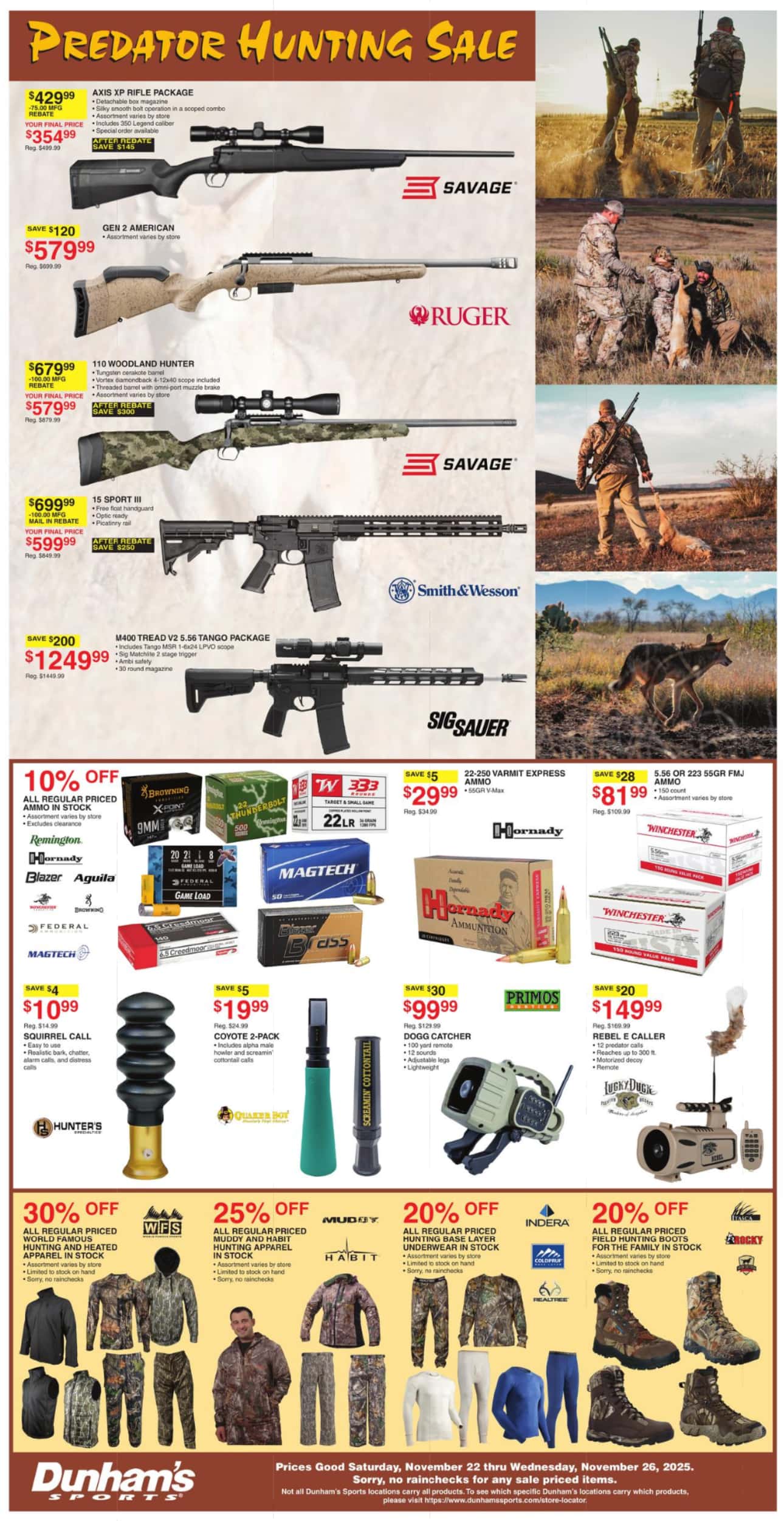 Dunham's Sports Weekly Ad 11/28/25 & 12/5/25 preview 3 – dunhams weekly ad 112225 05