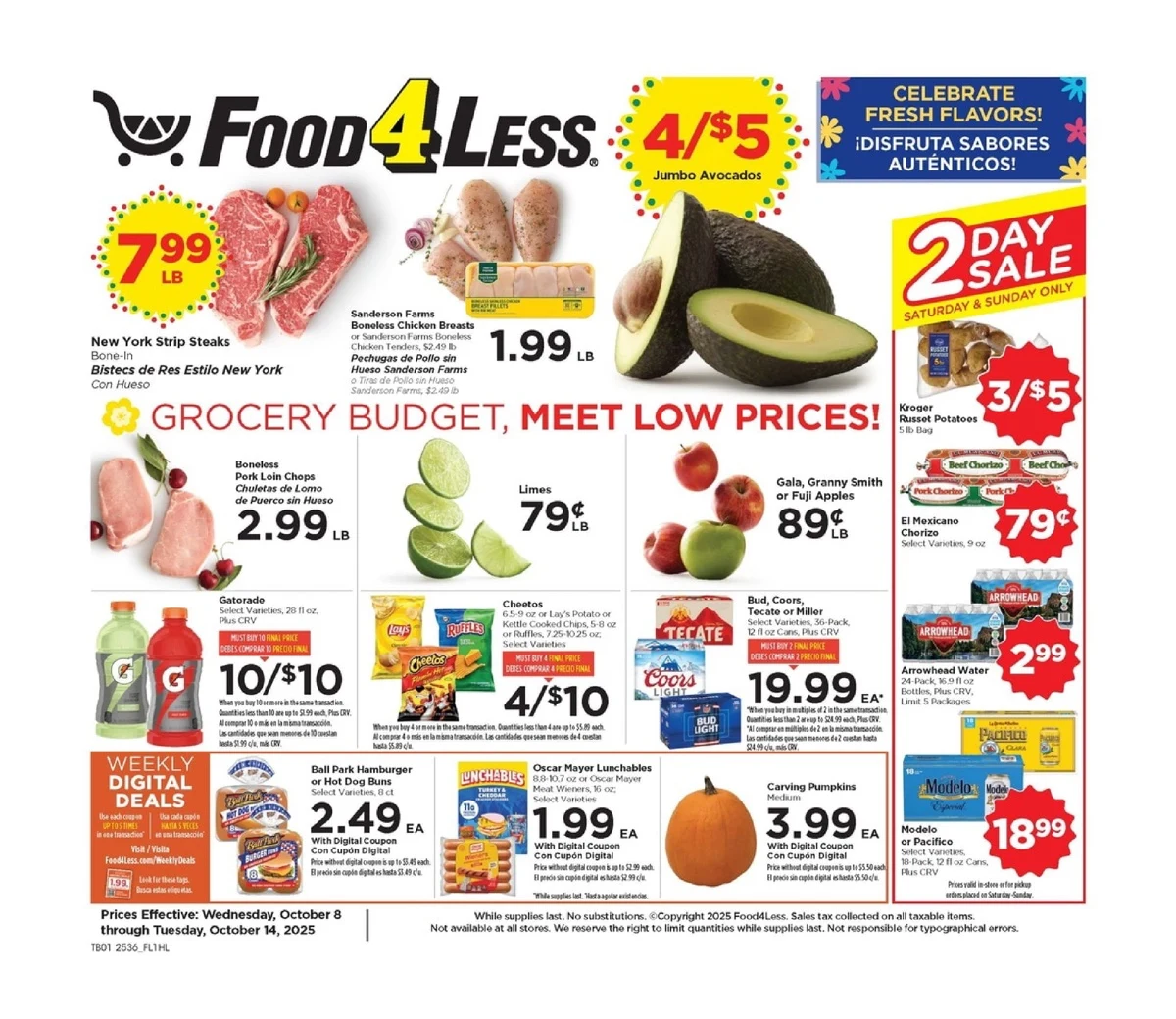 Food 4 Less Weekly Ad October 8 to October 14, 2025 1 – food 4 less 8 14 01