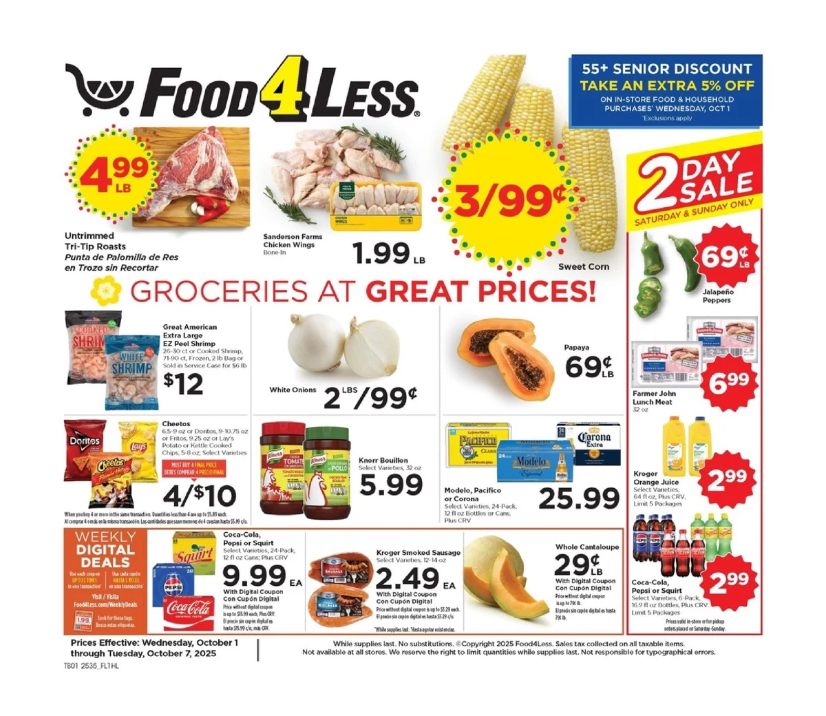 Food 4 Less Weekly Ad 10/8/25 – 10/14/25 preview 201 – food 4 less ad 1 7 1