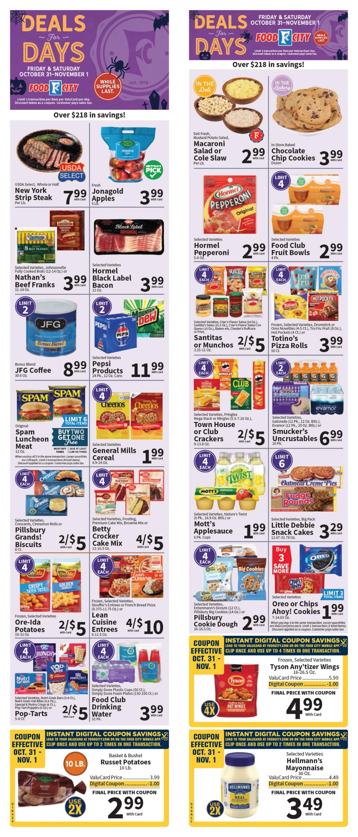 Food City Weekly Ad 10/29/25 – 11/4/25 preview 71 – foodcity ad 29 4 1
