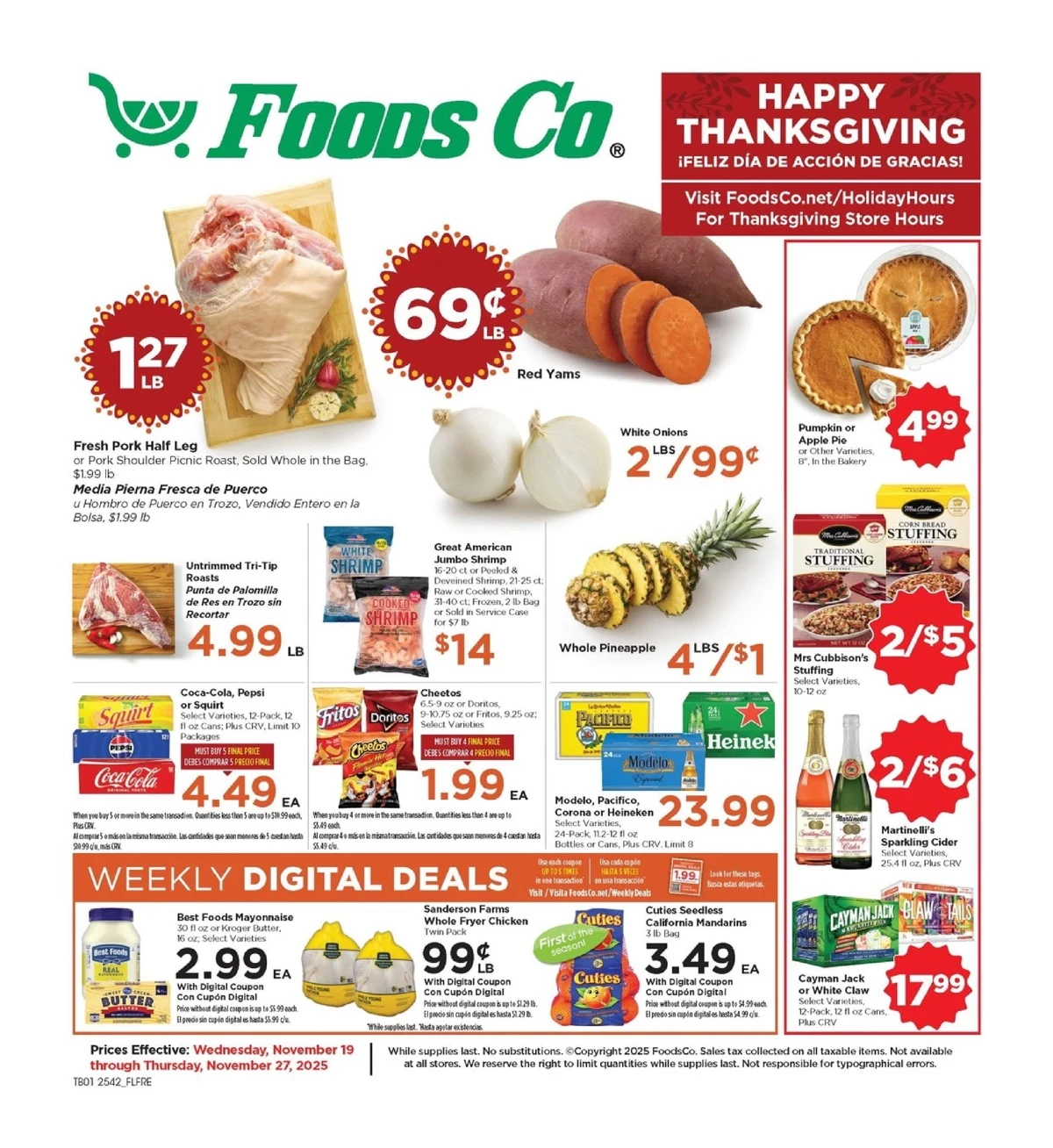 Foods Co Weekly Ad 11/19/25 & 11/26/25 preview 211 – foodsco 19 27 1