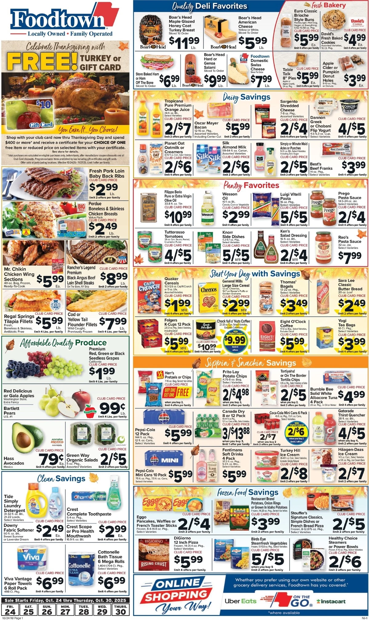 Foodtown Weekly Ad 10/31/25 – 11/6/25 preview 277 – foodtown 24 30 2