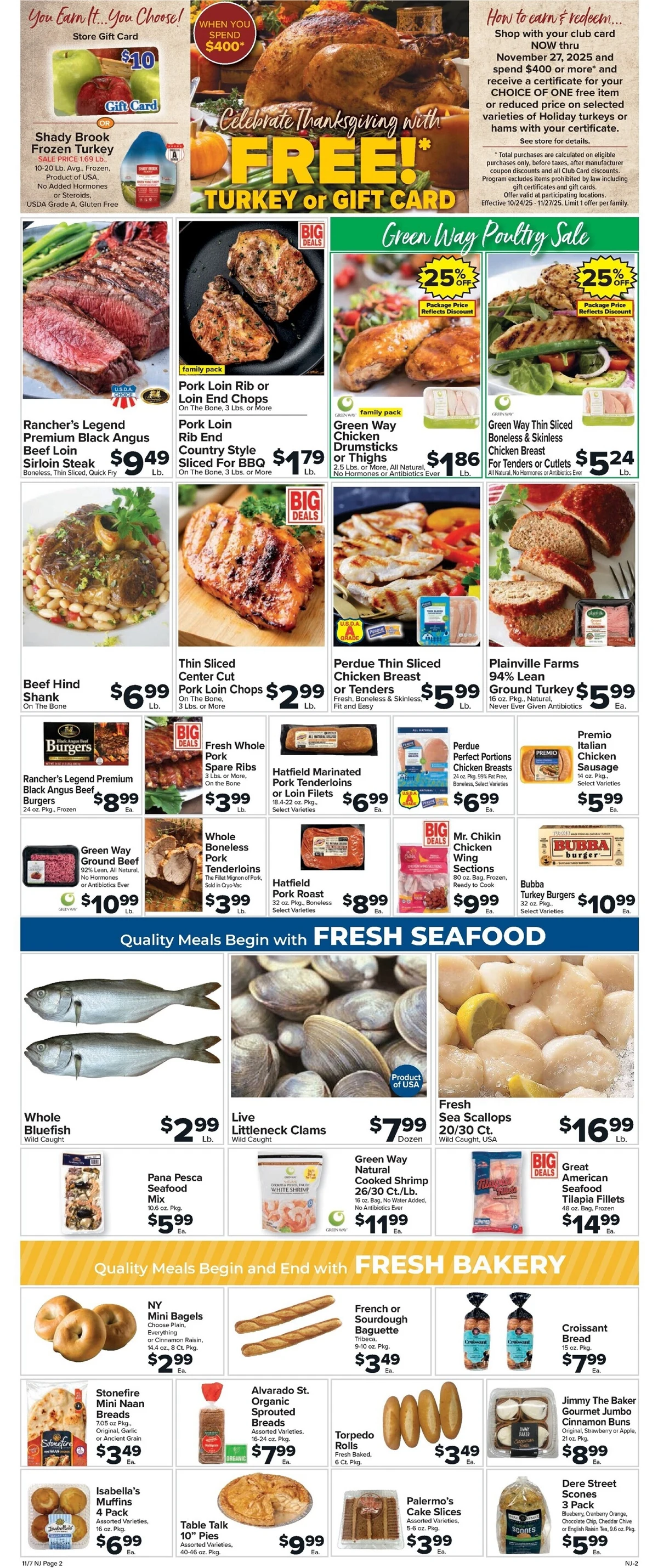 Foodtown Weekly Ad 11/7/25 & 11/14/25 preview 1 – foodtown 7 13 3