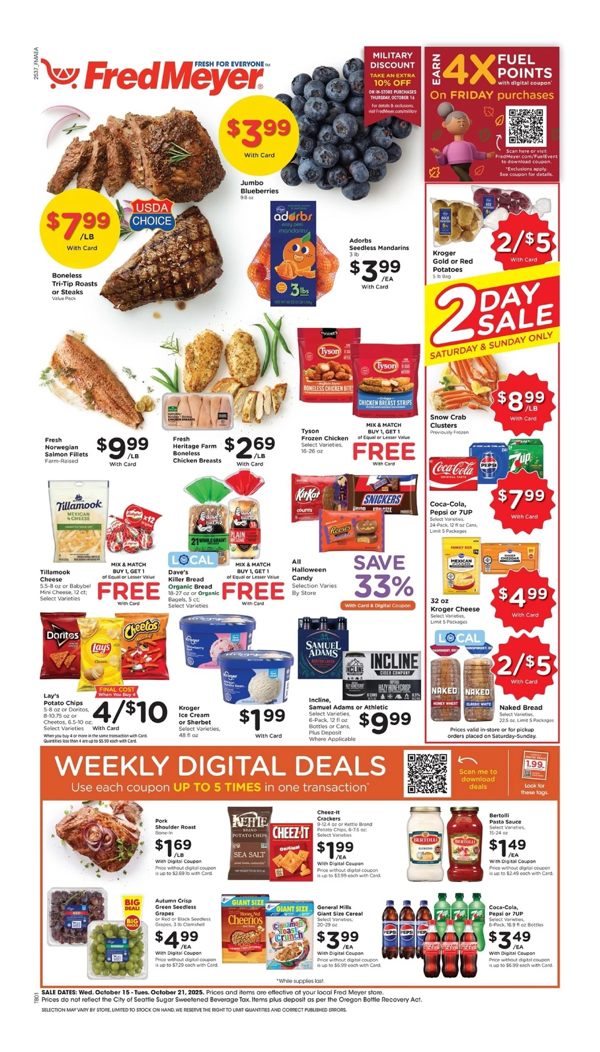 Fred Meyer Weekly Ad October 15 to October 21, 2025 1 – fred meyer ad 15 21 01