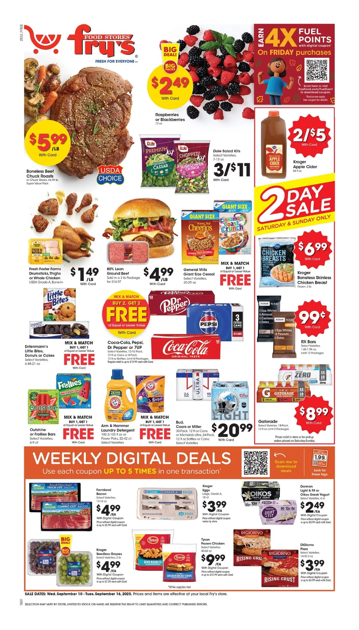 Fry's Food Weekly Ad 9/17/25 – 9/23/25 preview 530 – frys food ad 10 16 01