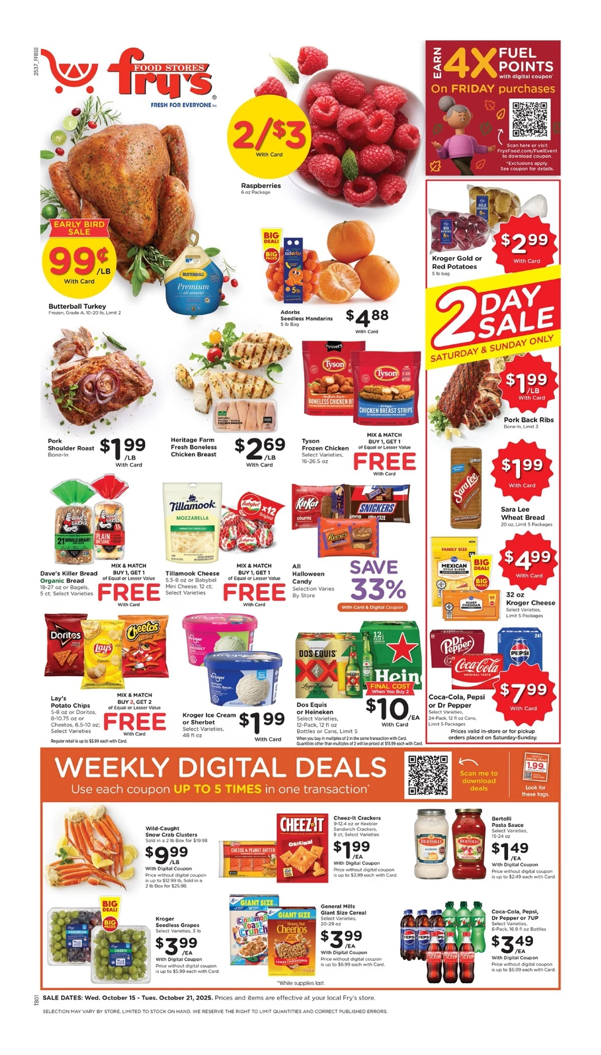 Fry's Food Weekly Ad October 15 to October 21, 2025 1 – frys food ad 15 21 01