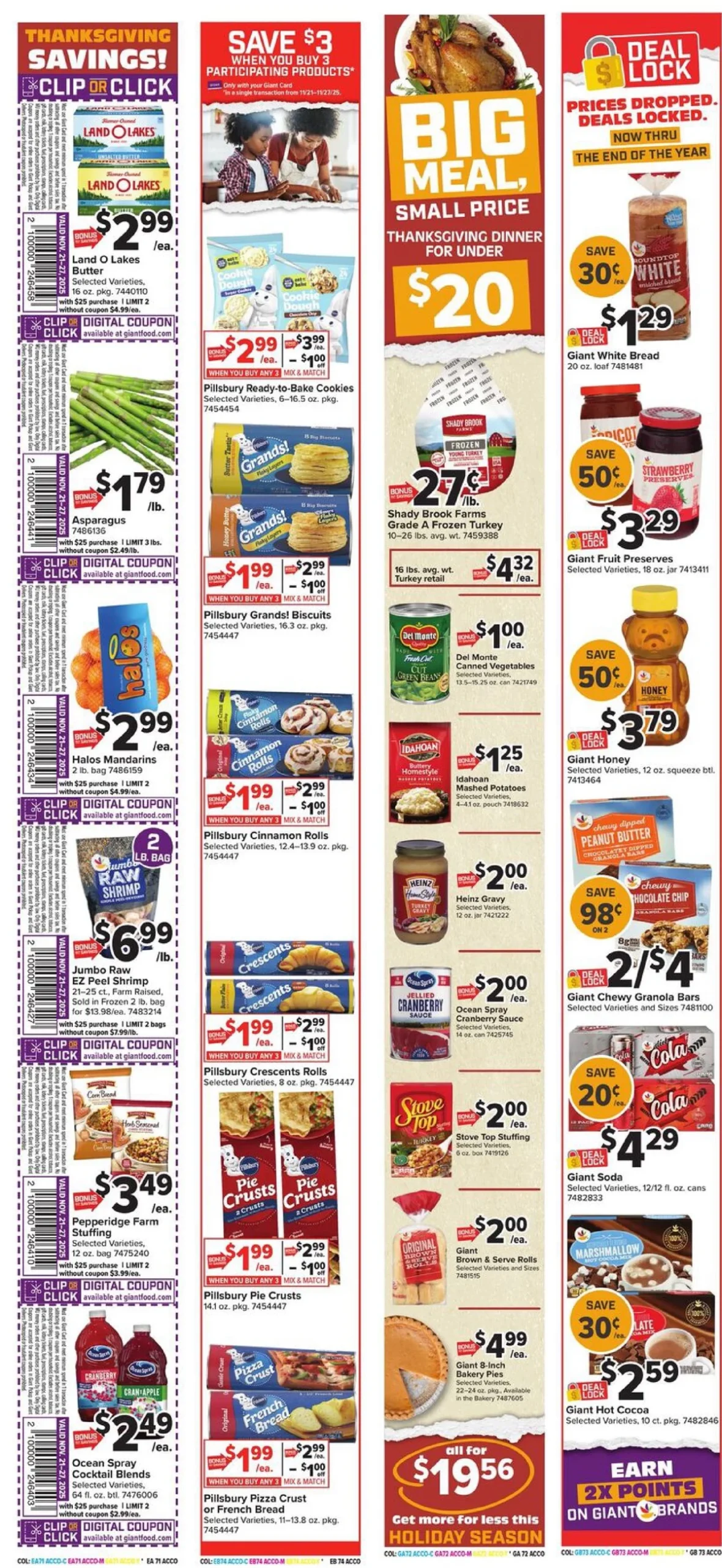 Giant Food Weekly Ad 11/21/25 & 11/28/25 preview 1 – giant food 21 27 03 scaled